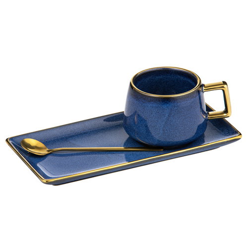 Tempa Rae Midnight Blue Mug Plate & Spoon Set