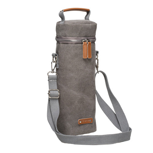 Tempa Kayce Slate Grey Insulated Single Wine Bag