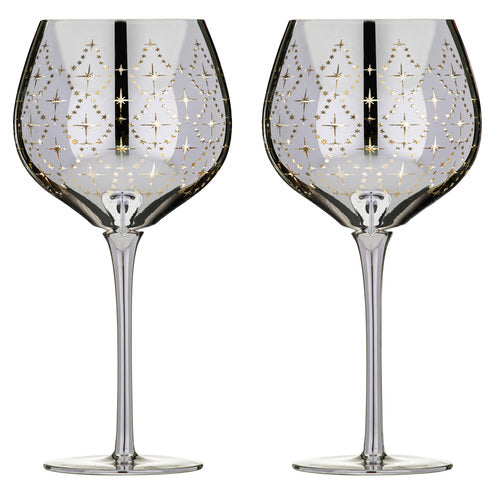 Tempa Celeste Silver 2pk Gin Glass