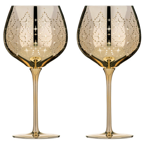 Tempa Celeste Gold 2pk Gin Glass