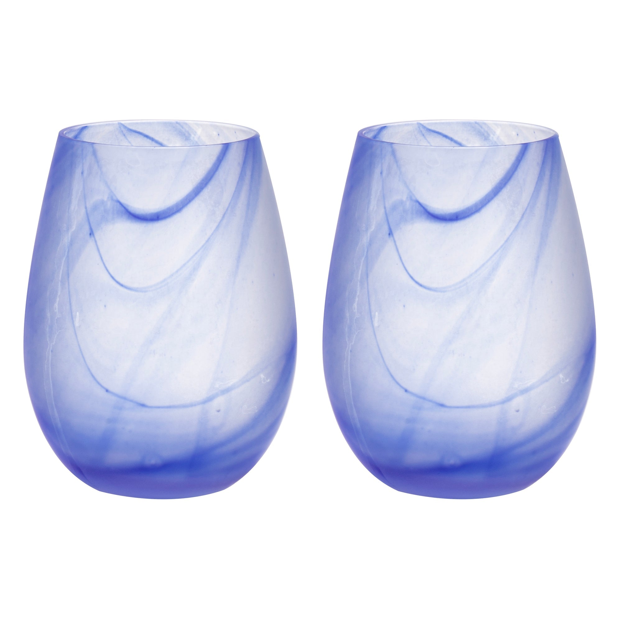 Tempa Skylar Ocean 2pk Stemless Glass