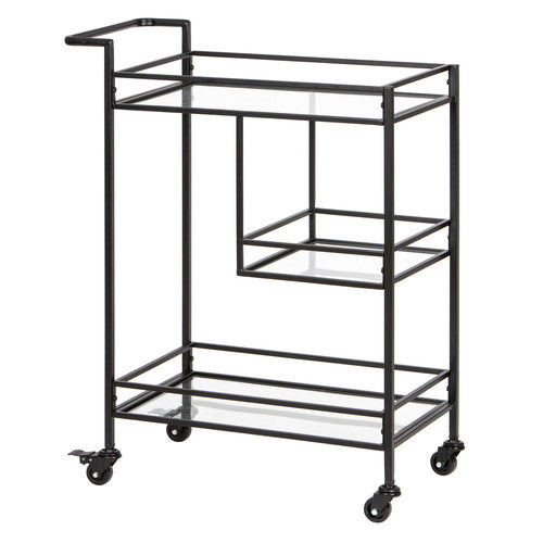 Tempa Bradley Black Bar Cart