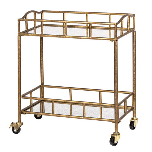 Tempa Bradley Antique Bar Cart