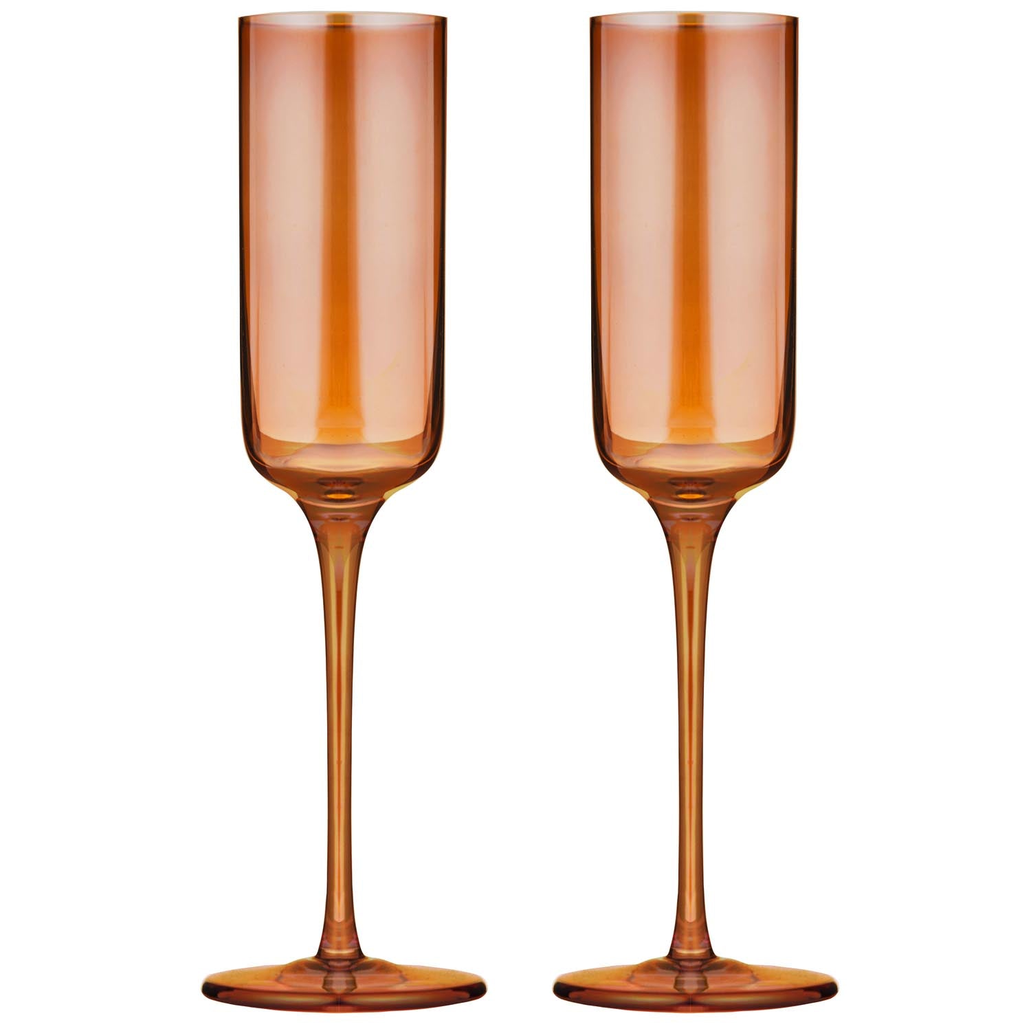 Tempa Verity Amber 2pk Champagne Glass