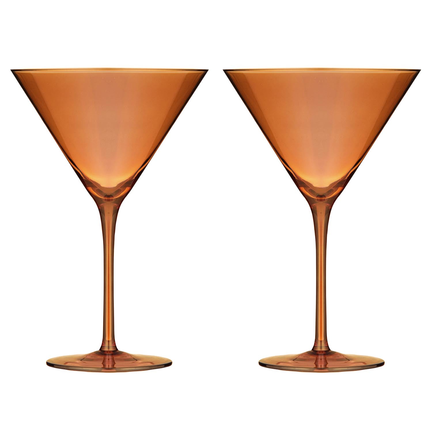 Tempa Verity Amber 2pk Martini Glass