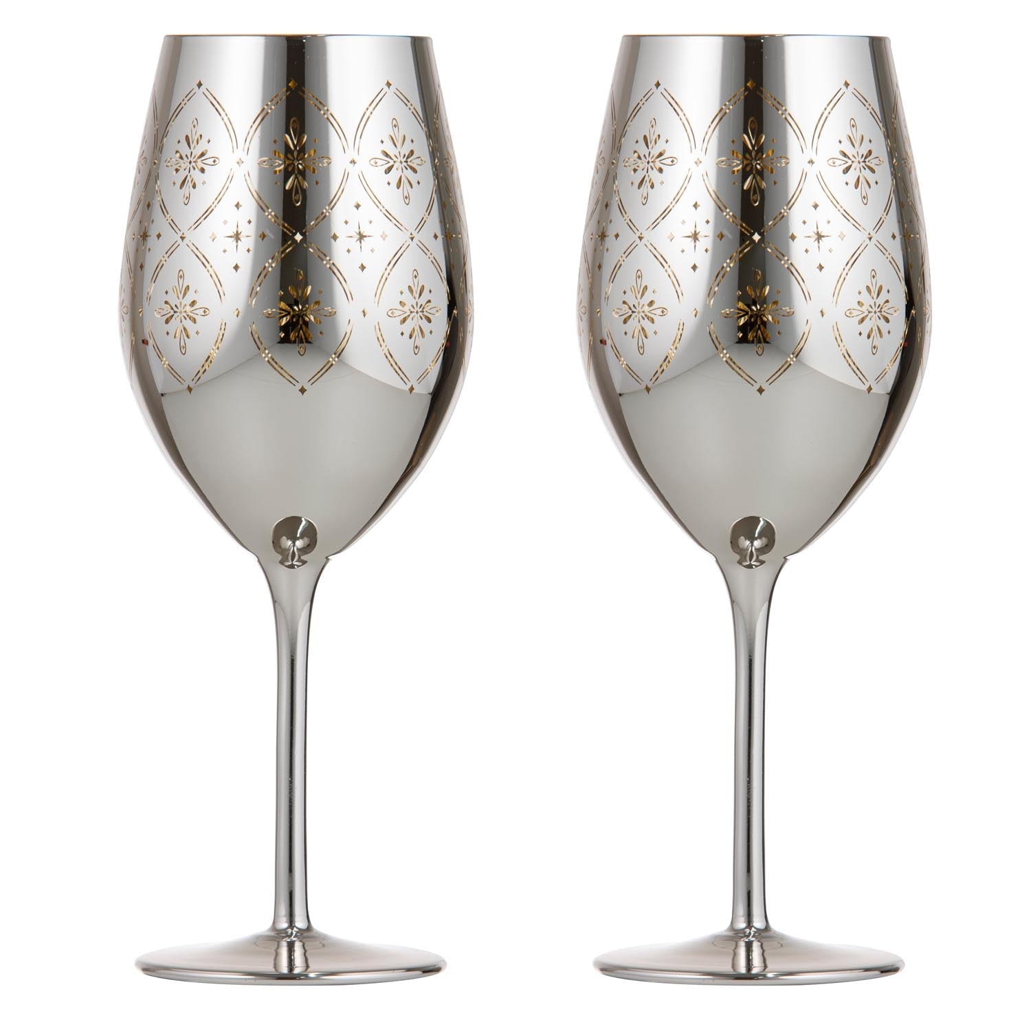 Tempa Chantelle Silver 2pk Wine Glass