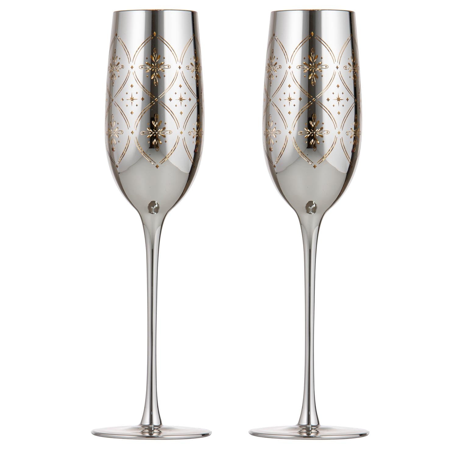 Tempa Chantelle Silver 2pk Champagne Glass