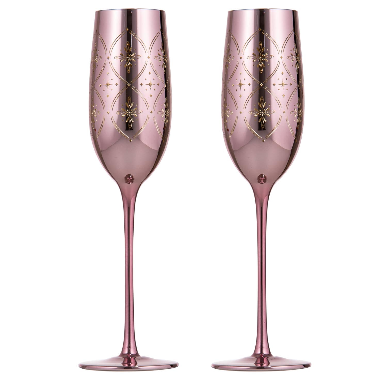 Tempa Chantelle Blush 2pk Champagne Glass