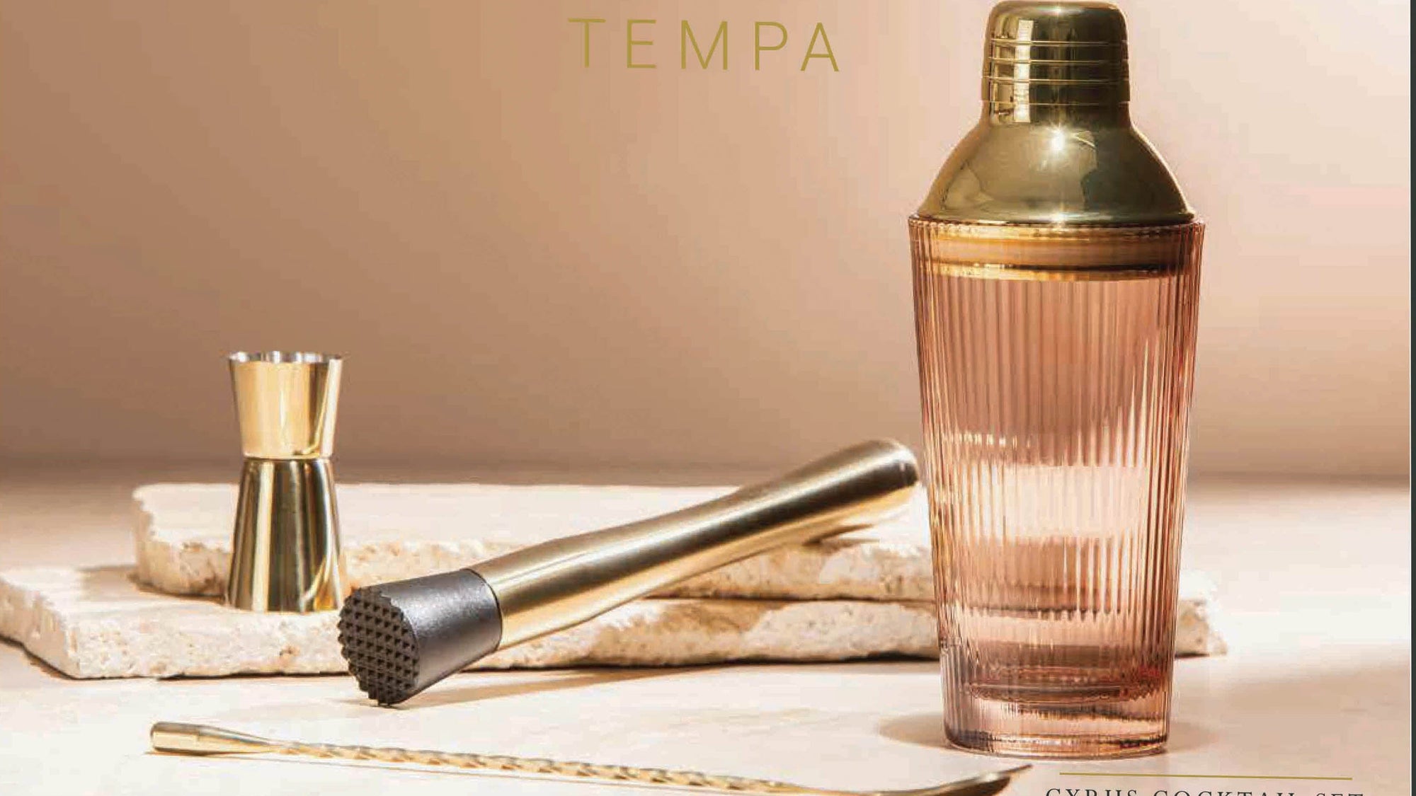 Tempa Cyrus Blush 4pc Cocktail Set