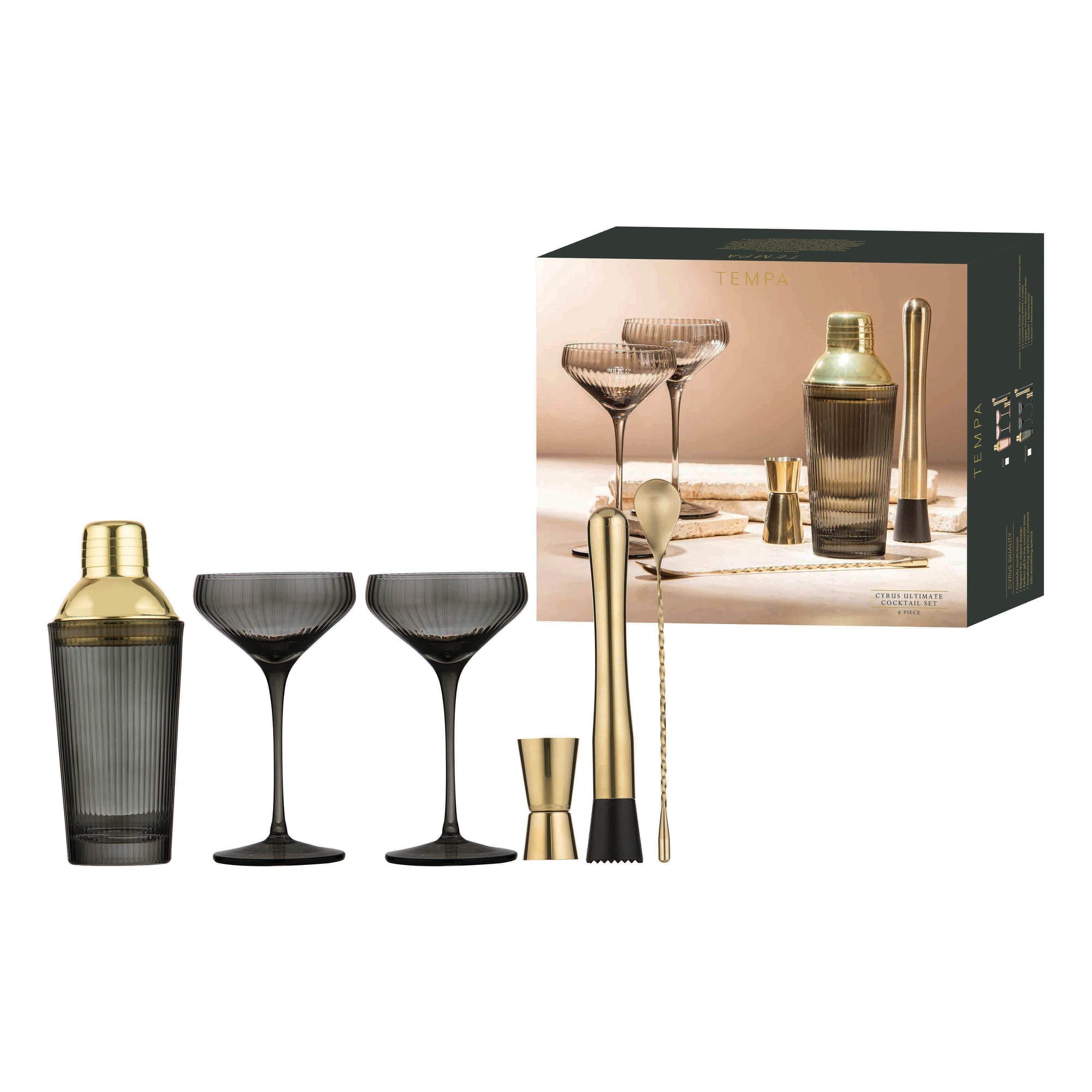 Tempa Cyrus Charcoal Ultimate Cocktail Set
