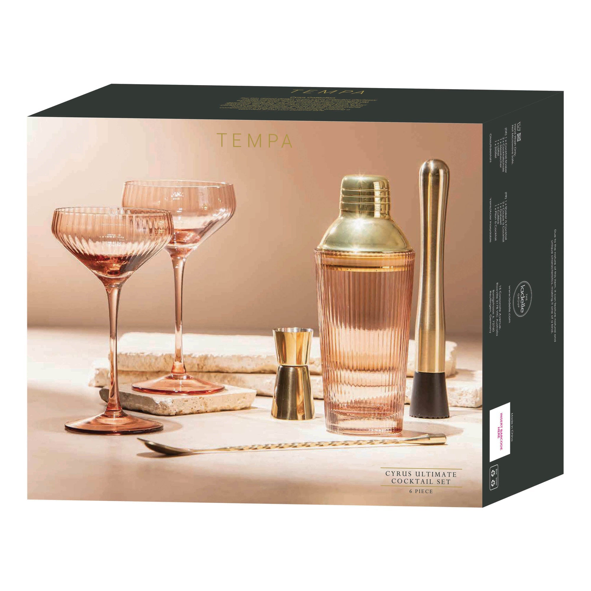 Tempa Cyrus Blush Ultimate Cocktail Set