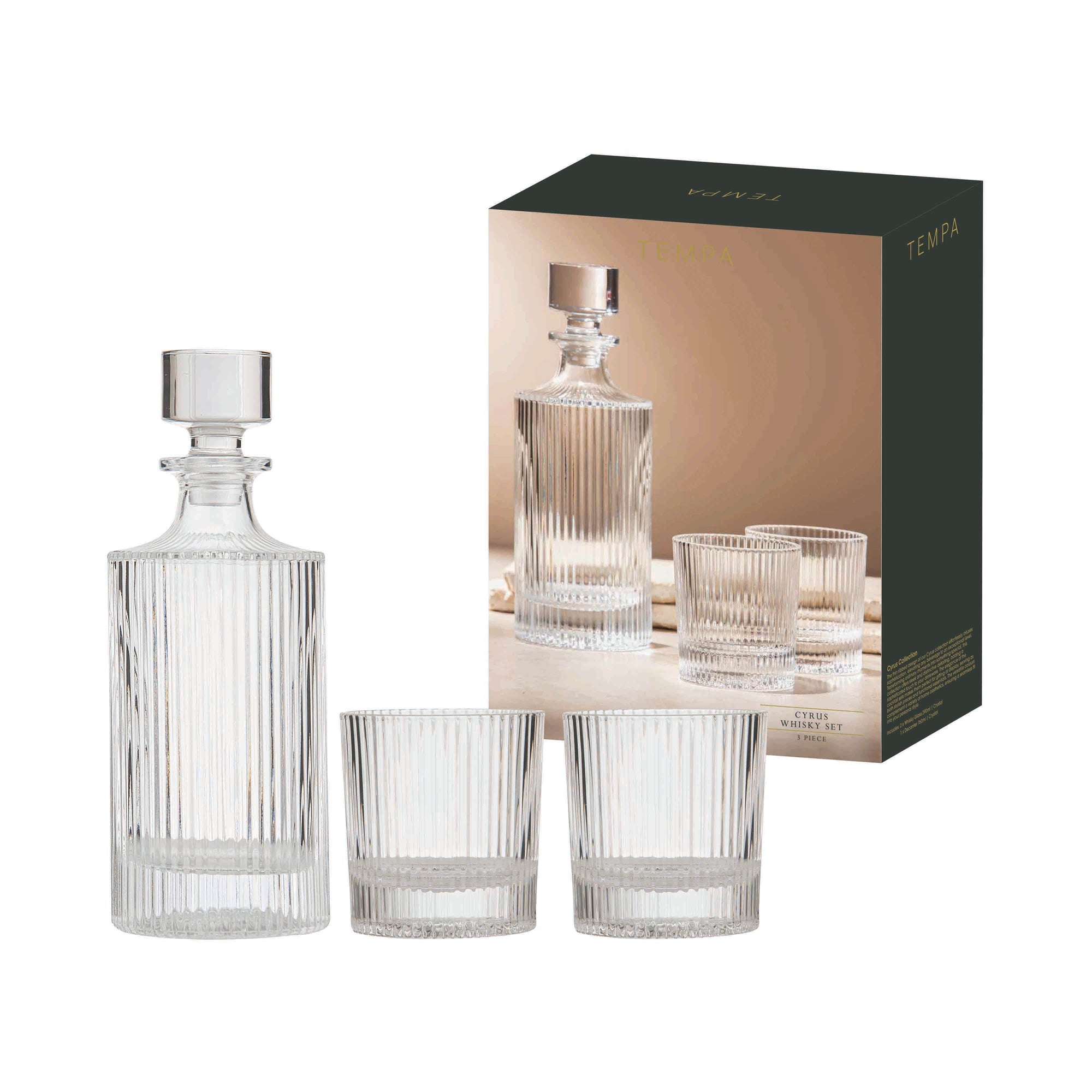 Tempa Cyrus Clear 3pc Whisky Set