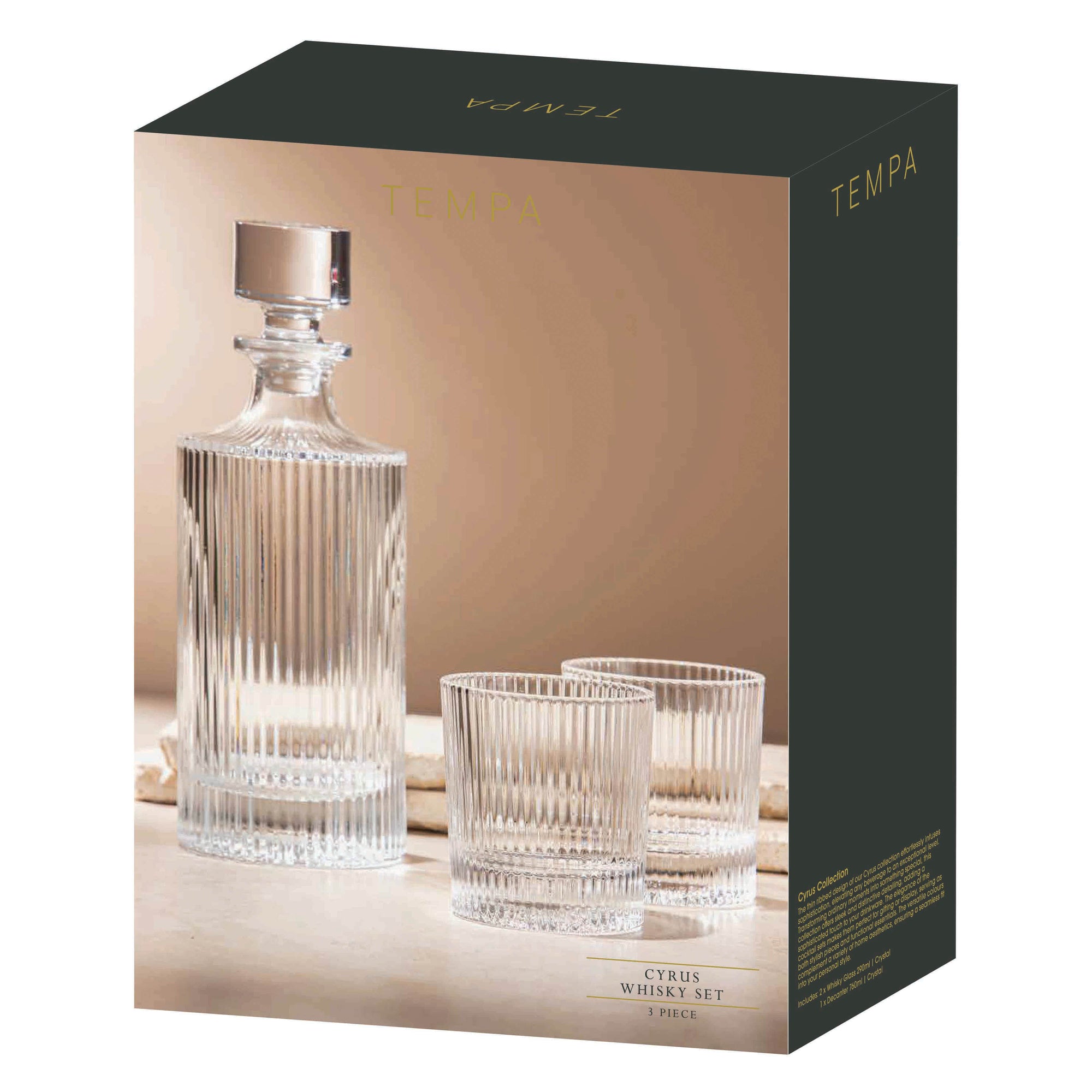 Tempa Cyrus Clear 3pc Whisky Set