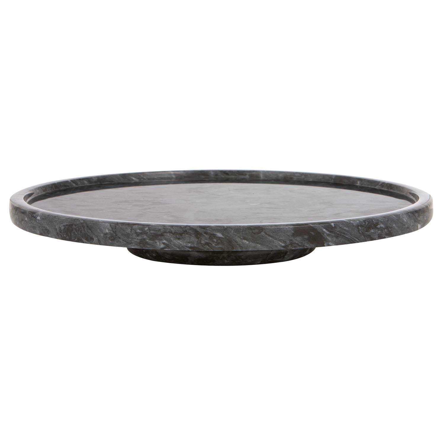 Tempa Kira Grey Small Round Decor Tray