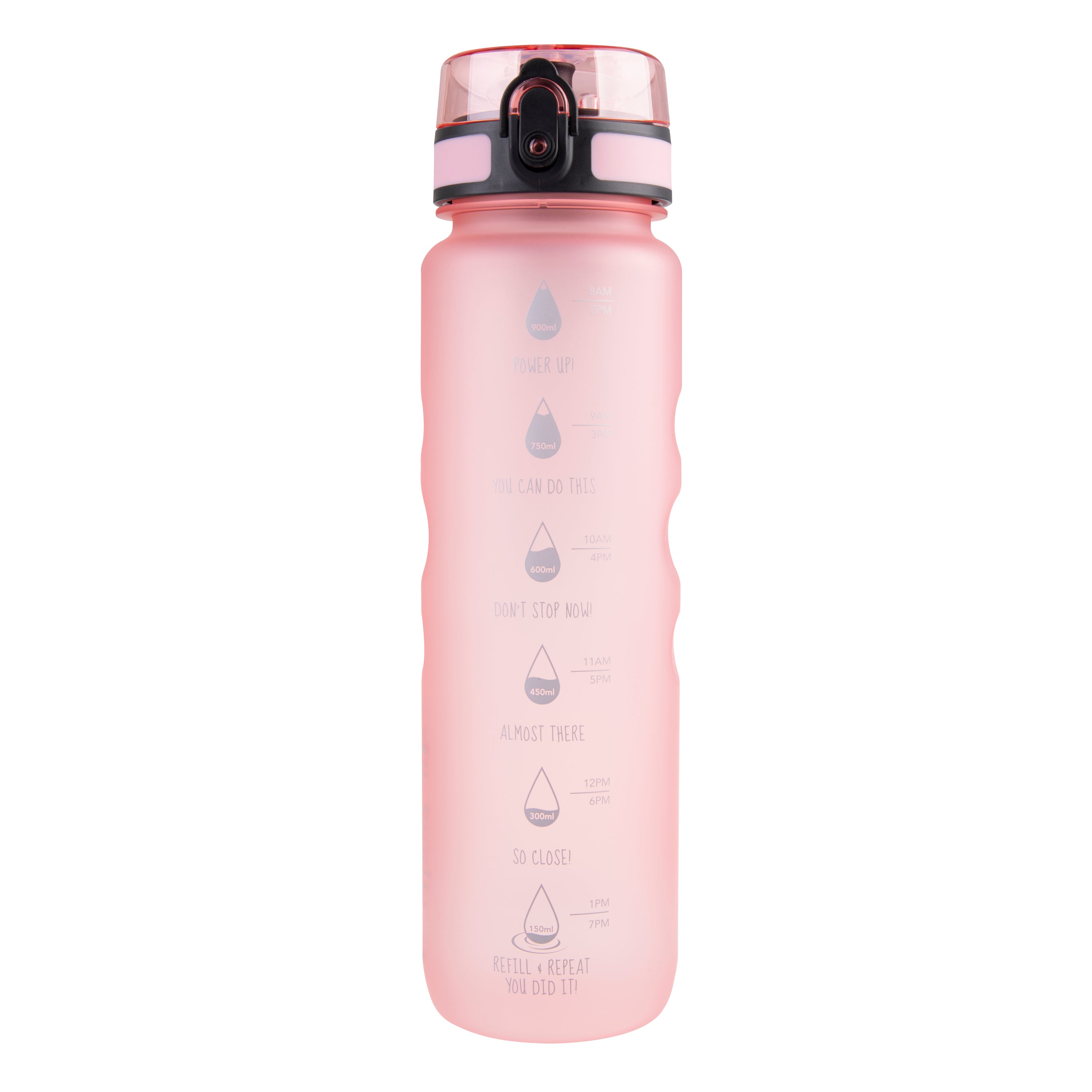 Oasis Tritan Motivational Sports Bottle 1L - Glow Pink