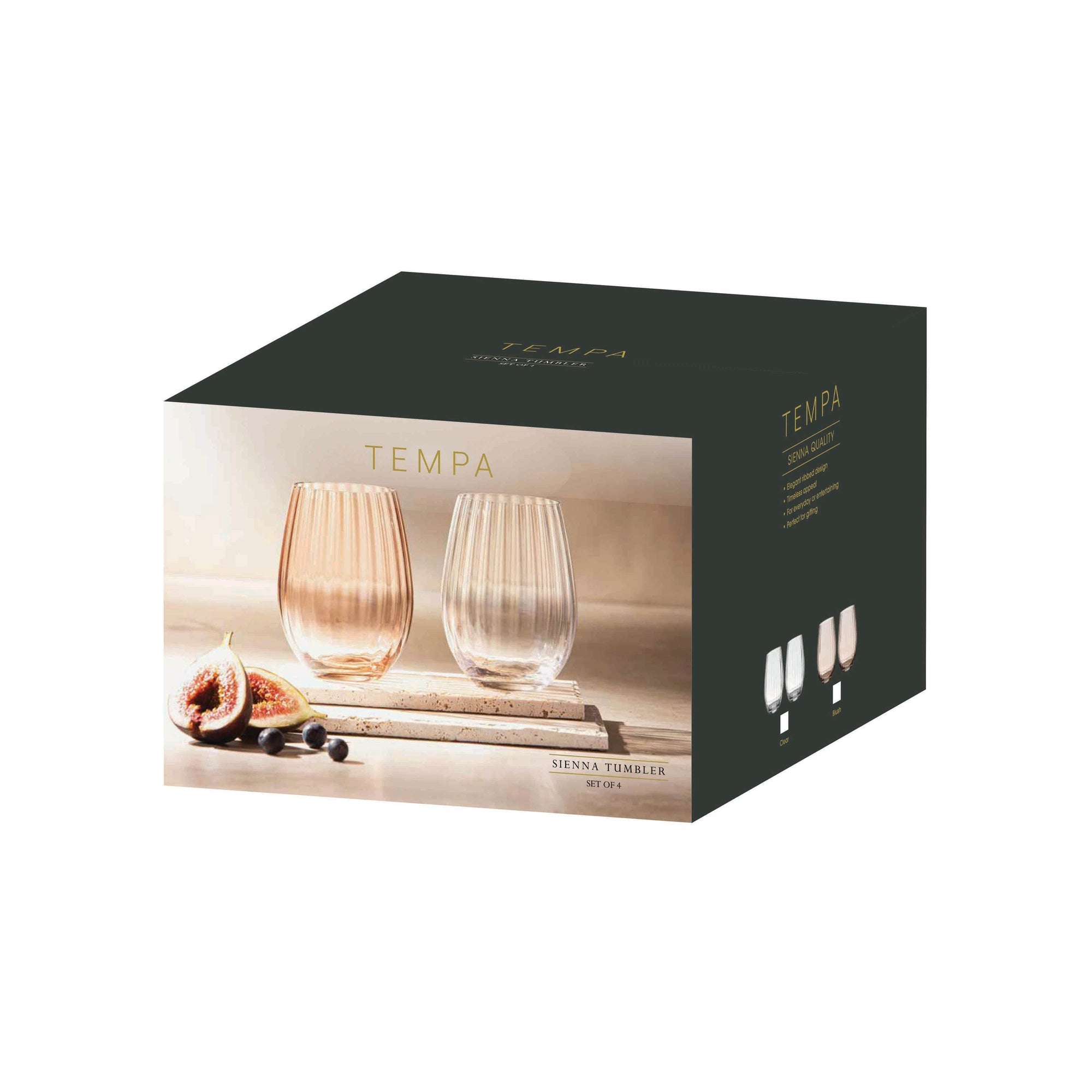 Tempa Sienna Blush 4pk Tumbler