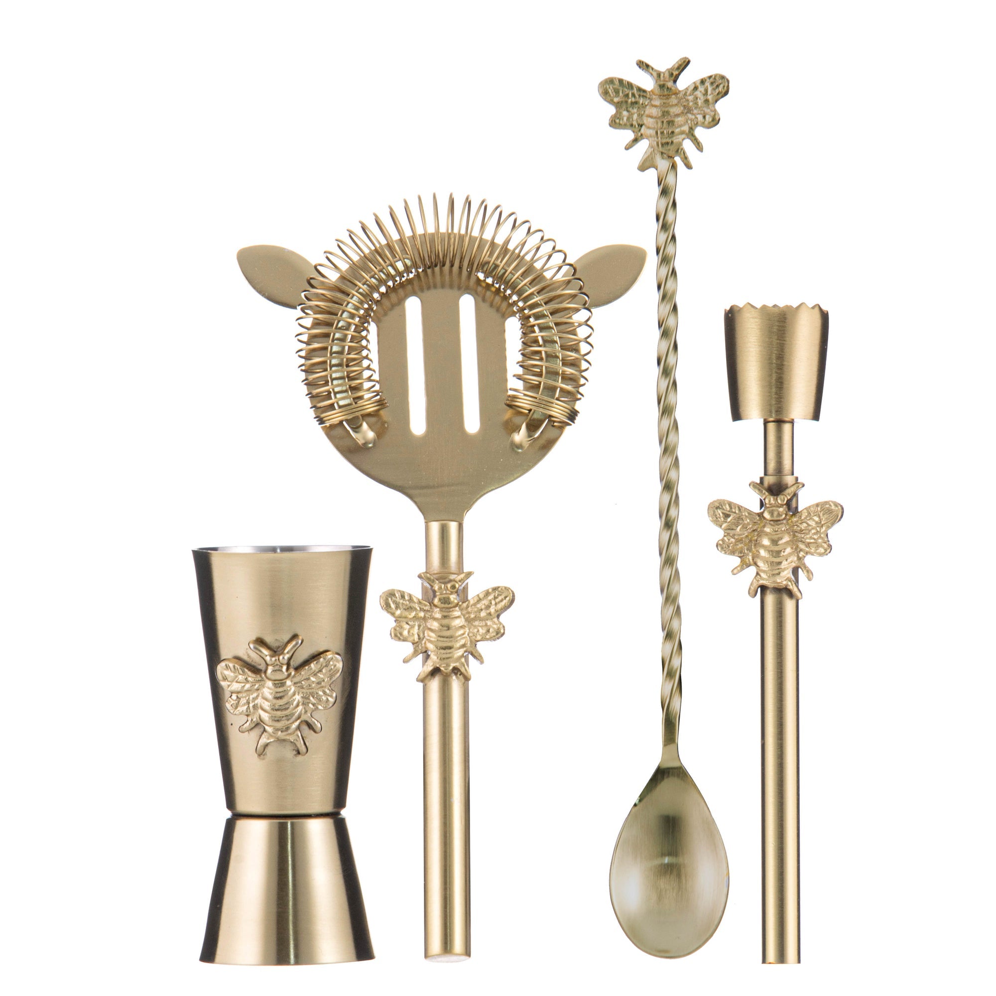 Tempa Modern Bee 4pc Barware Set