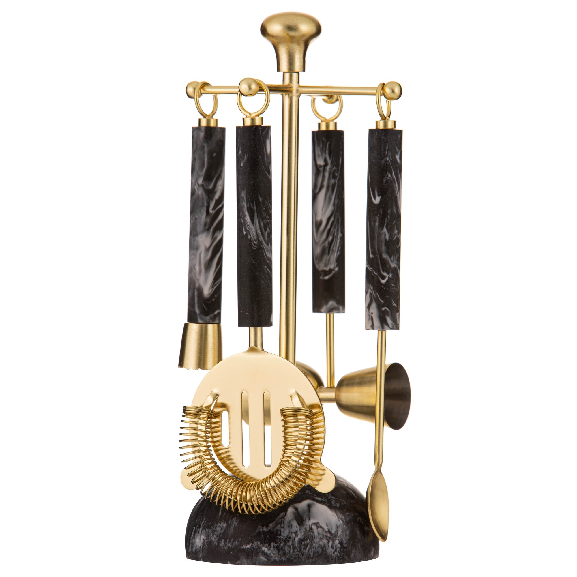 Tempa Bennett Black 5pce Barware Set