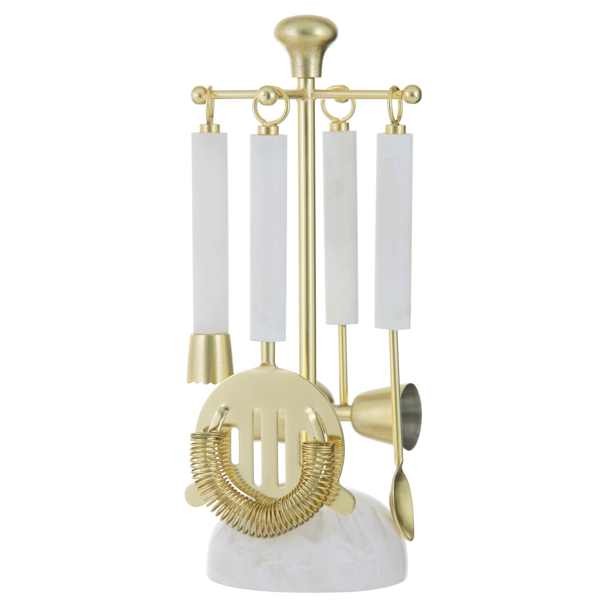Tempa Bennett White 5pce Barware Set