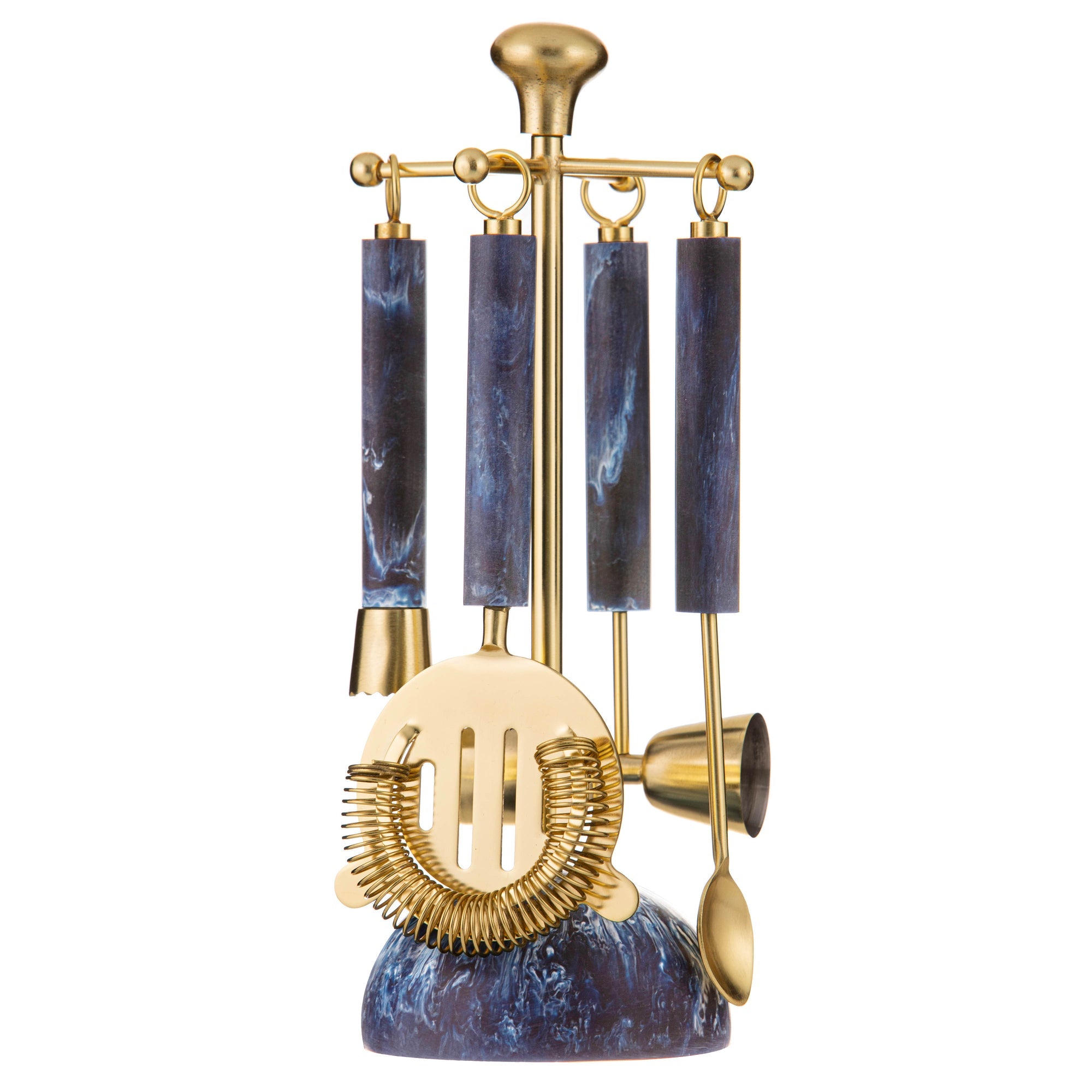 Tempa Bennett Blue 5pce Barware Set