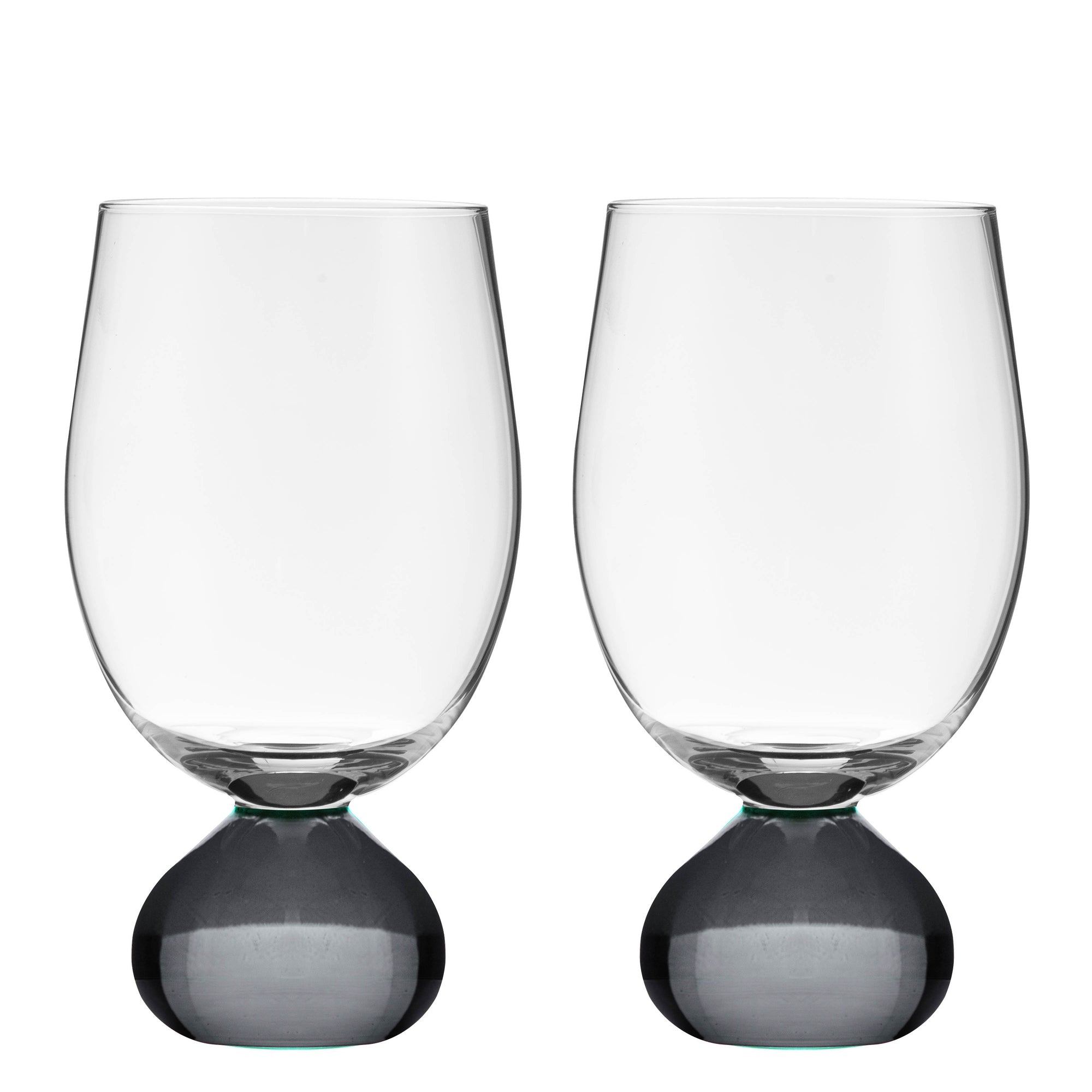 Tempa Zephyr Charcoal 2pk Wine Glass