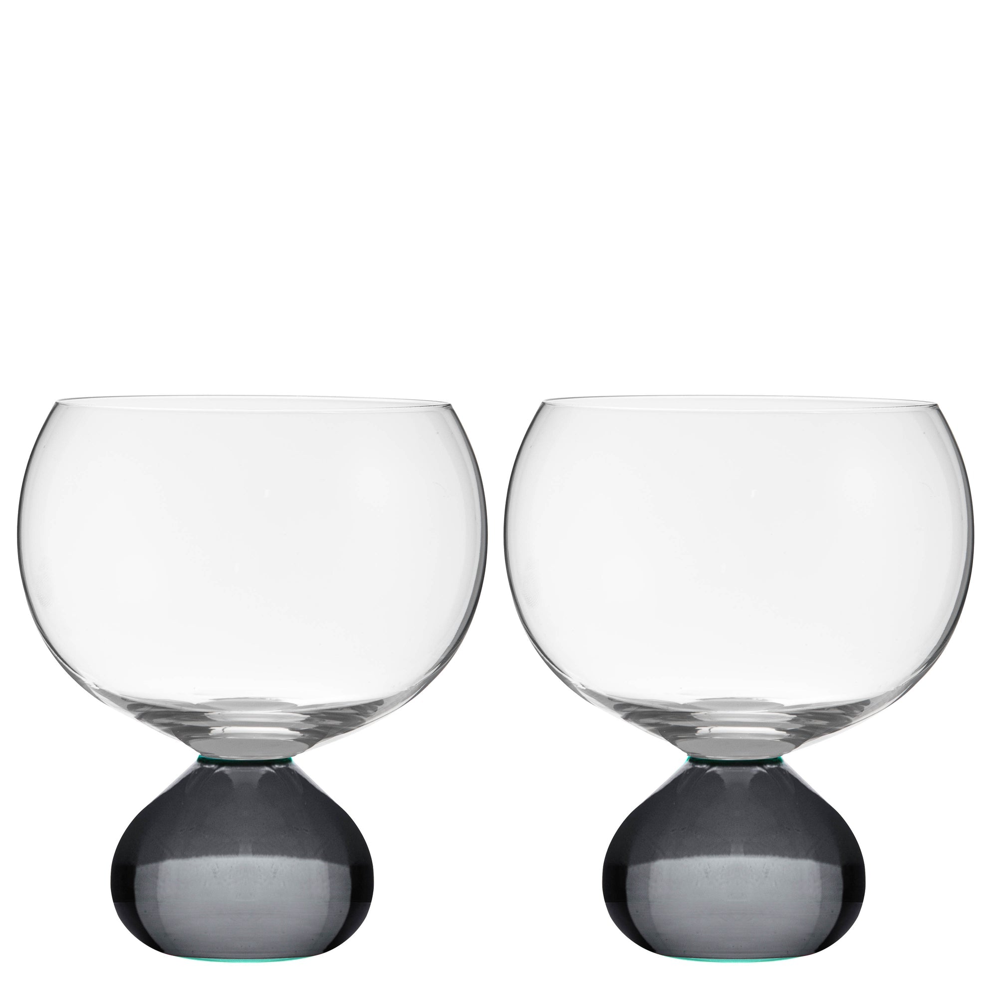 Tempa Zephyr Charcoal 2pk Gin Glass