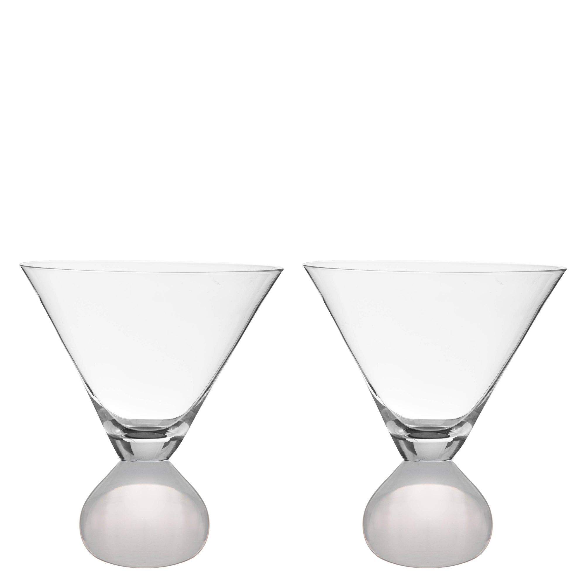 Tempa Zephyr White 2pk Martini Glass