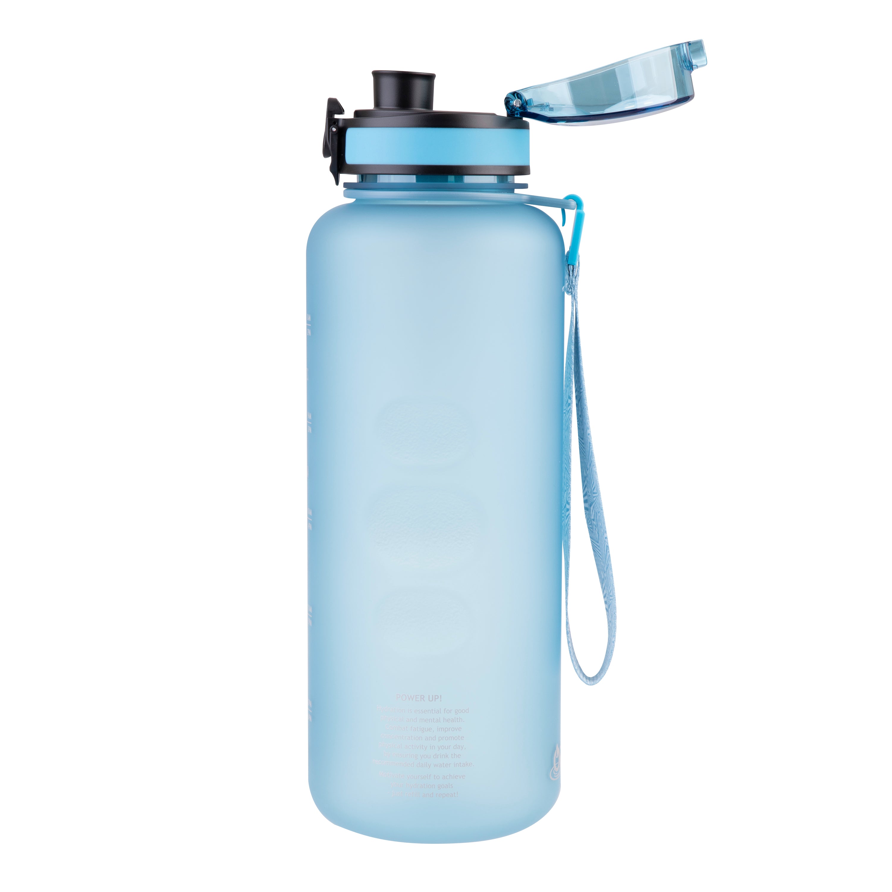 Oasis Tritan Motivational Sports Bottle 1.5L - Glacier Blue