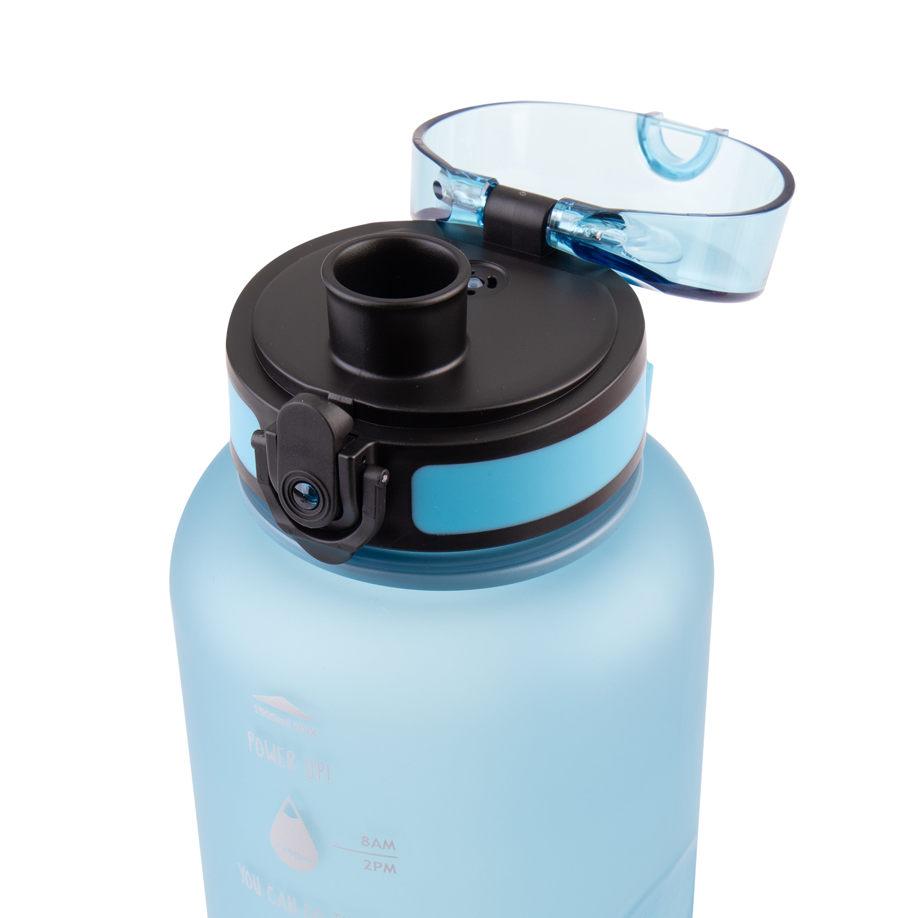 Oasis Tritan Motivational Sports Bottle 1.5L - Glacier Blue