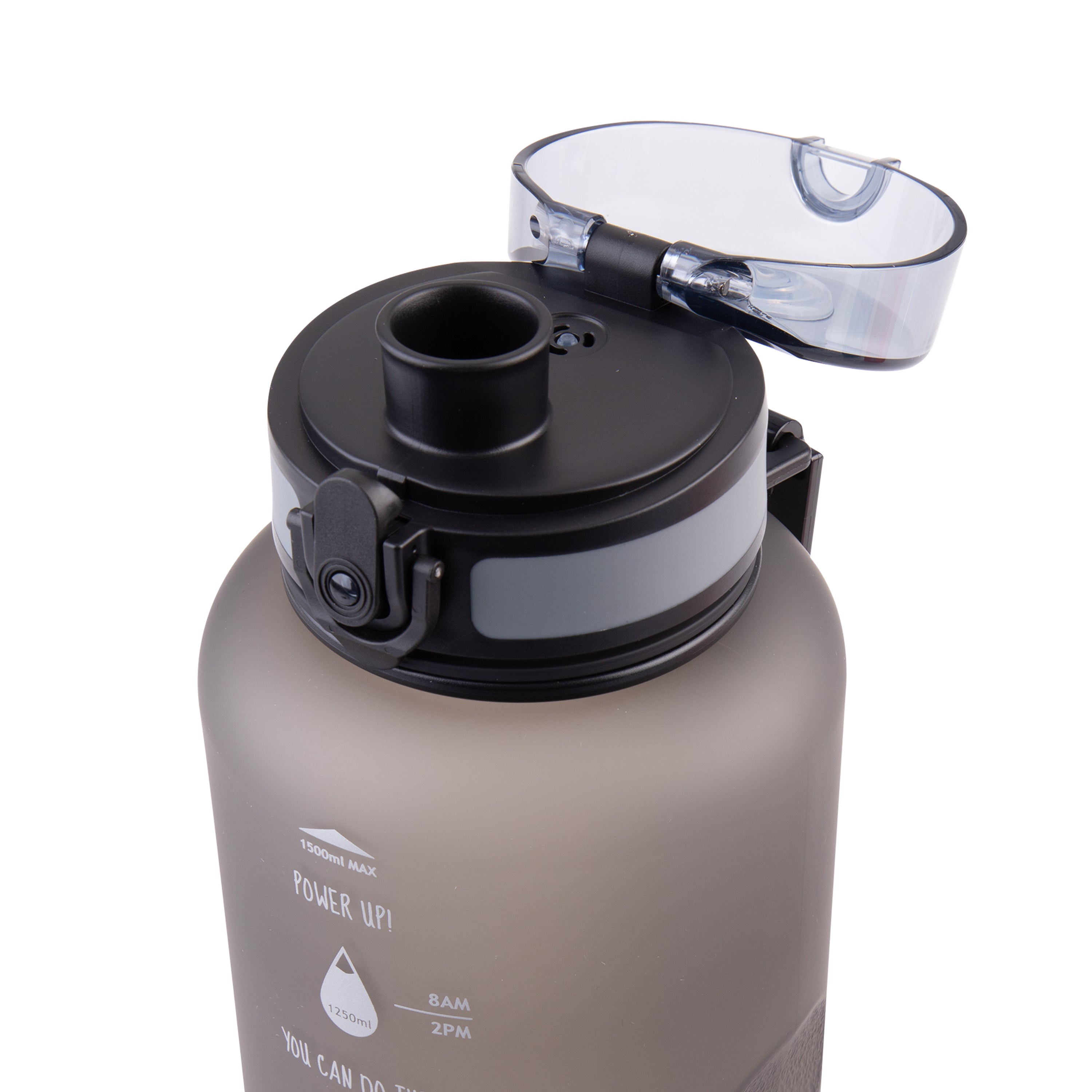 Oasis Tritan Motivational Sports Bottle 1.5L - Graphite