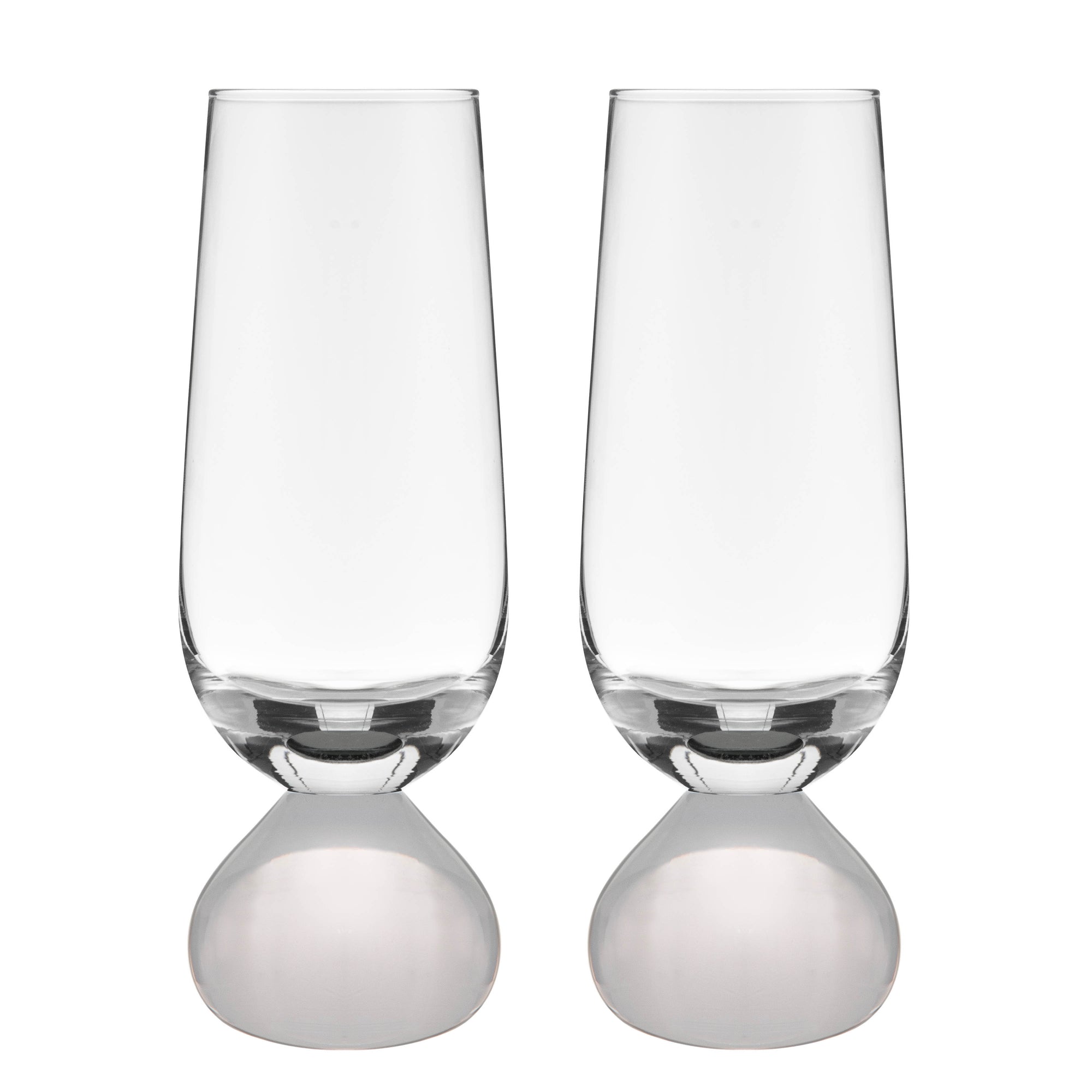 Tempa Zephyr White 2pk Champagne Glass