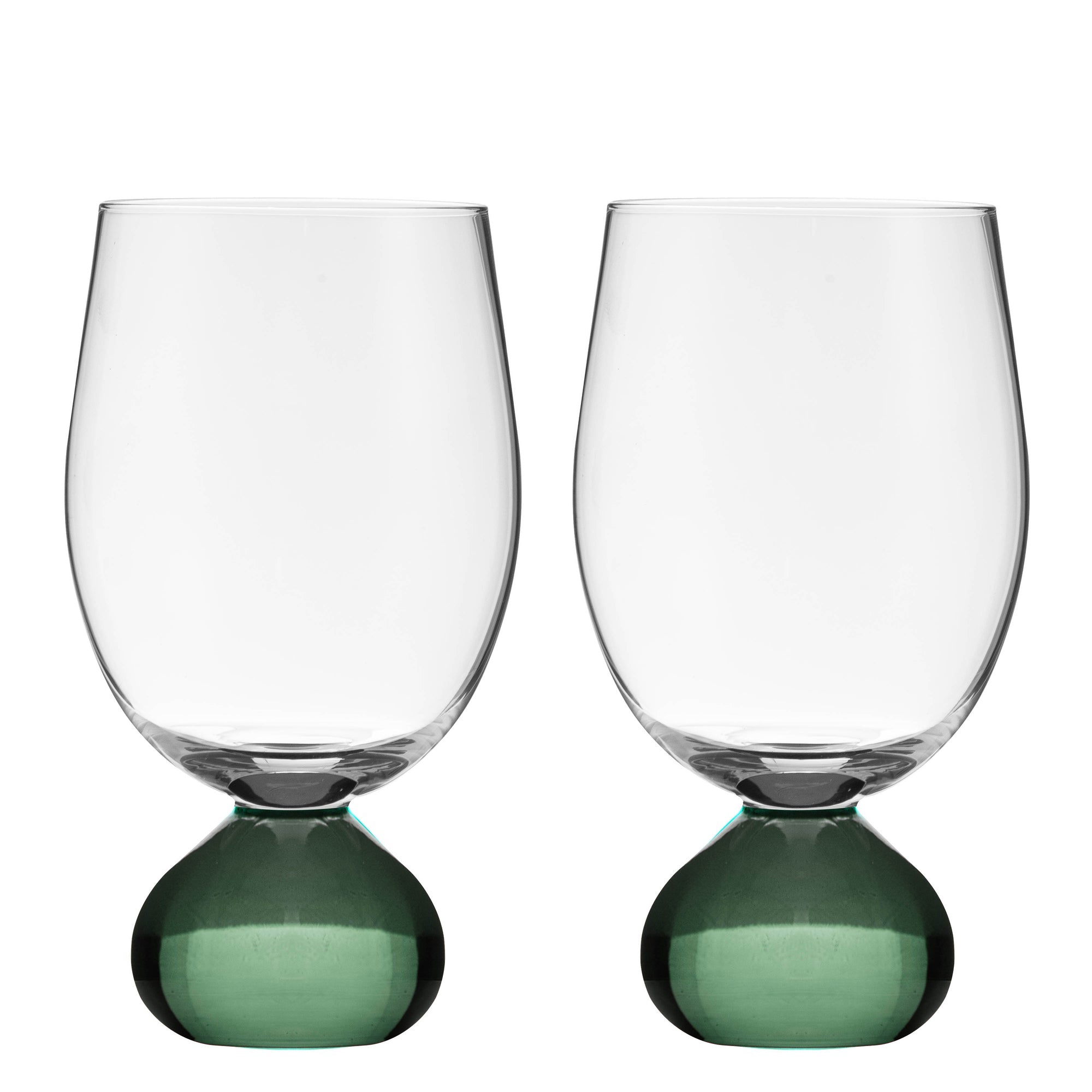 Tempa Zephyr Green 2pk Wine Glass