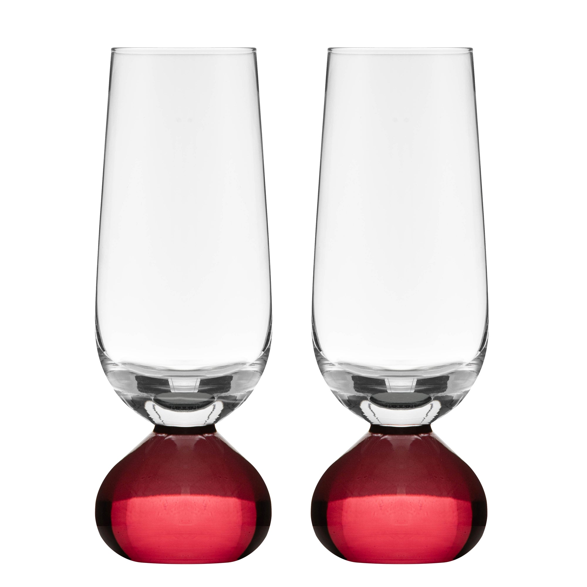 Tempa Zephyr Ruby 2pk Champagne Glass