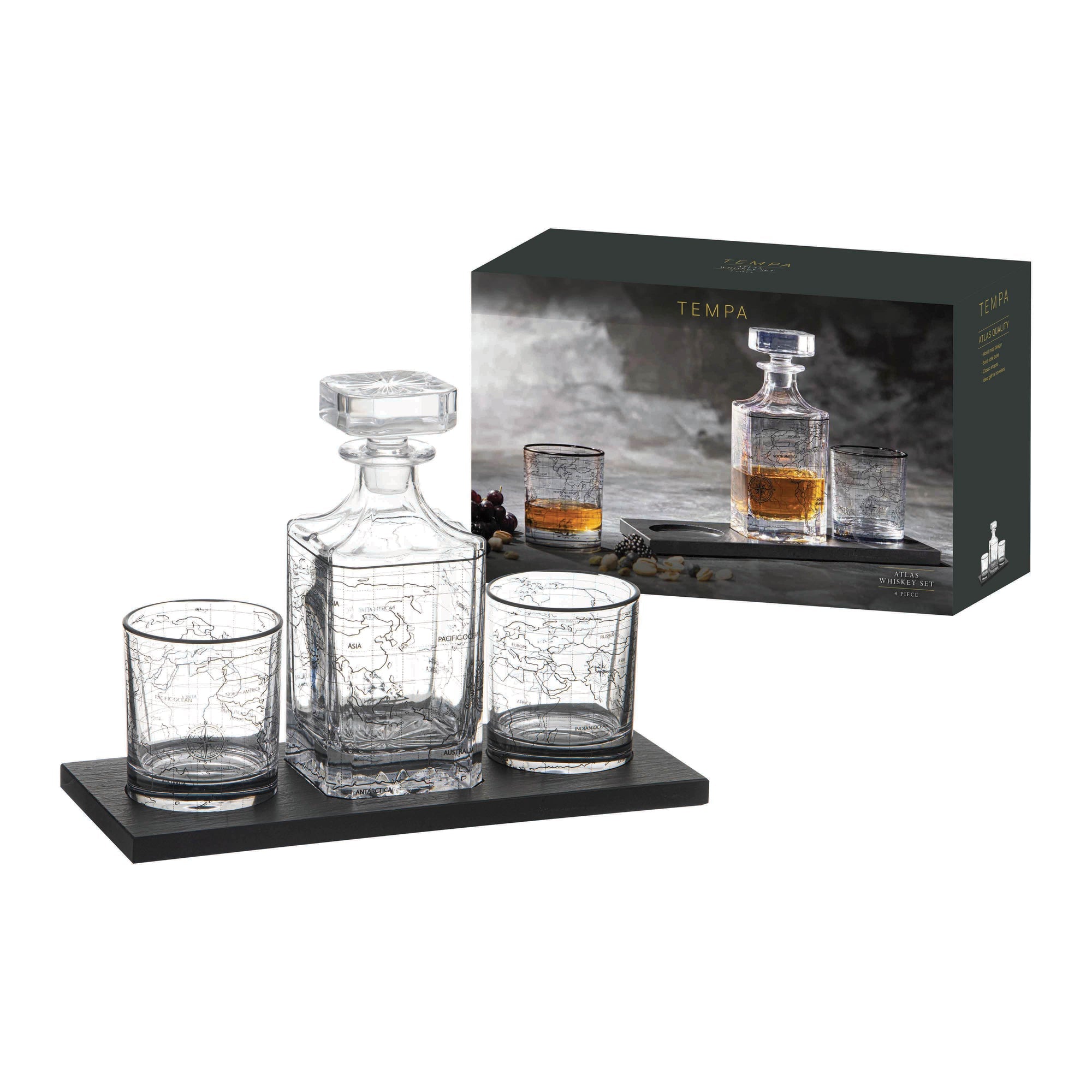 Tempa Atlas 4pc Whisky Set