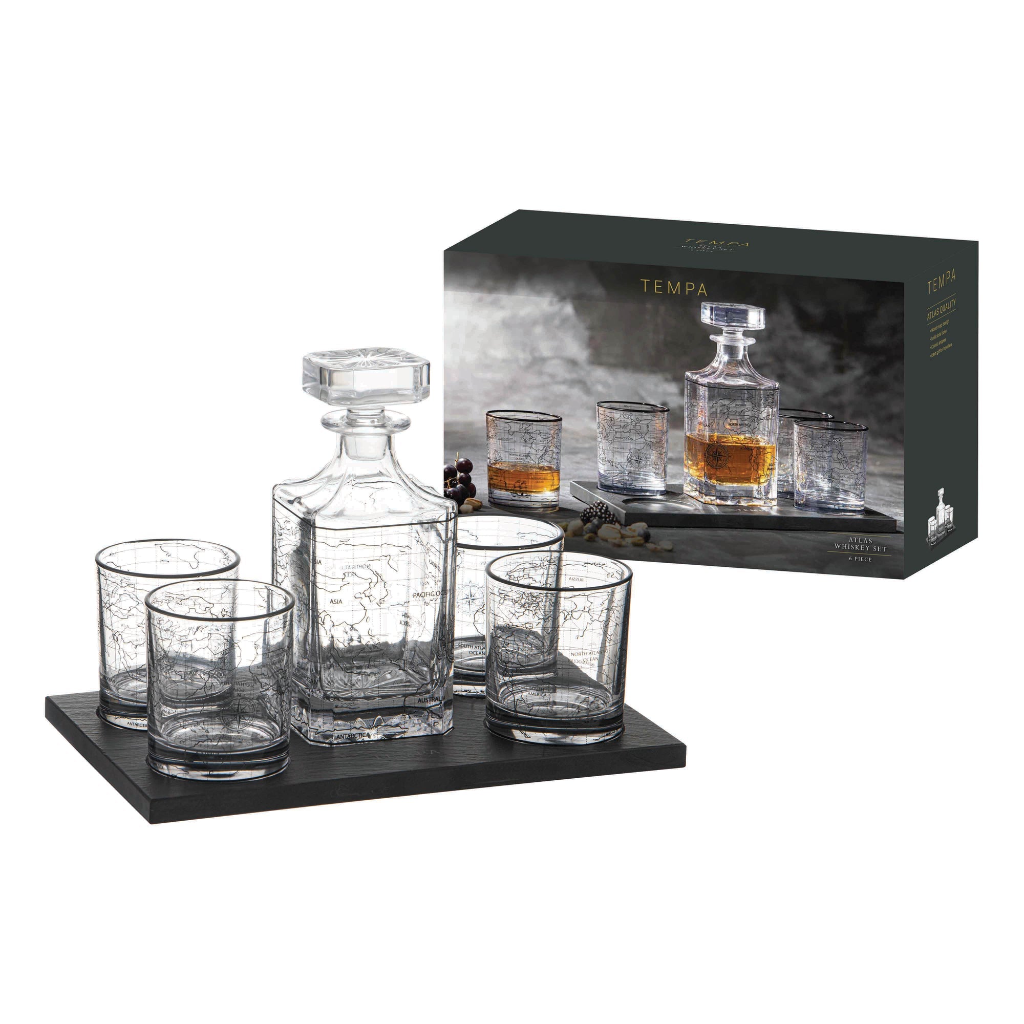 Tempa Atlas 6pc Whisky Set