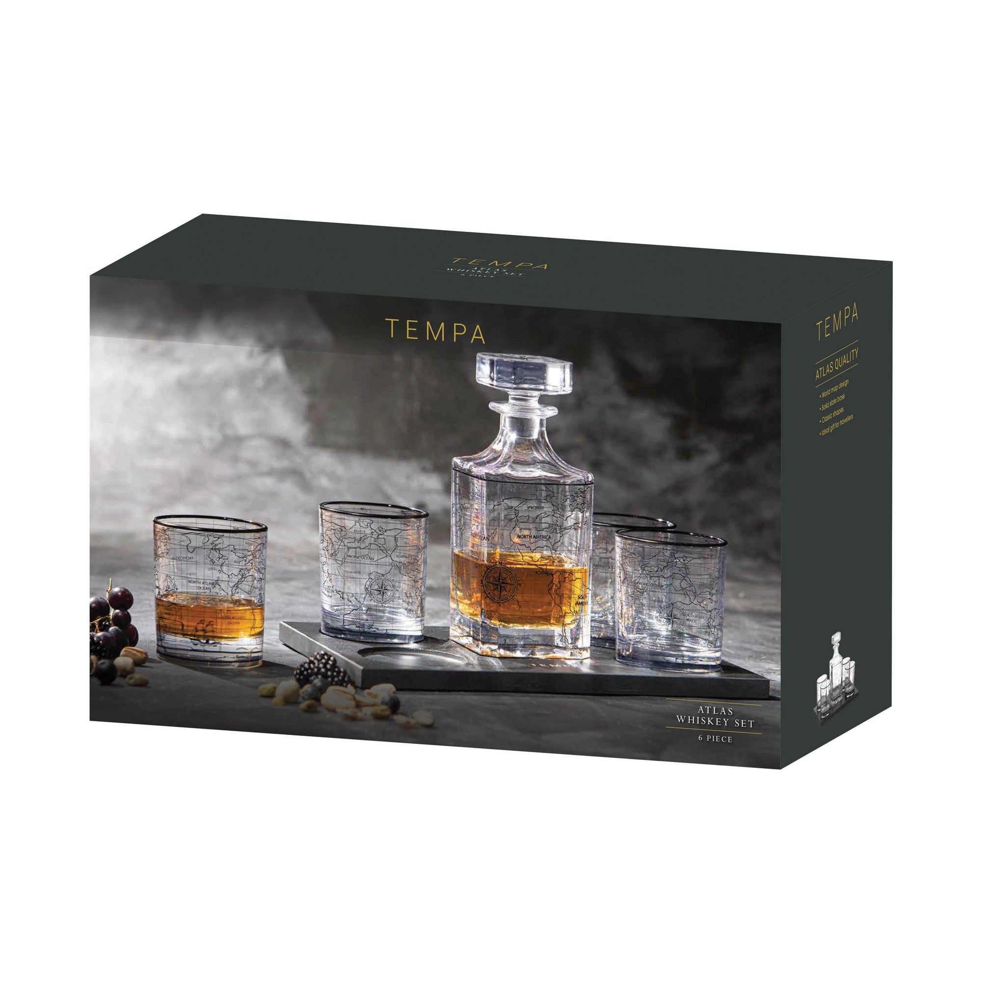 Tempa Atlas 6pc Whisky Set