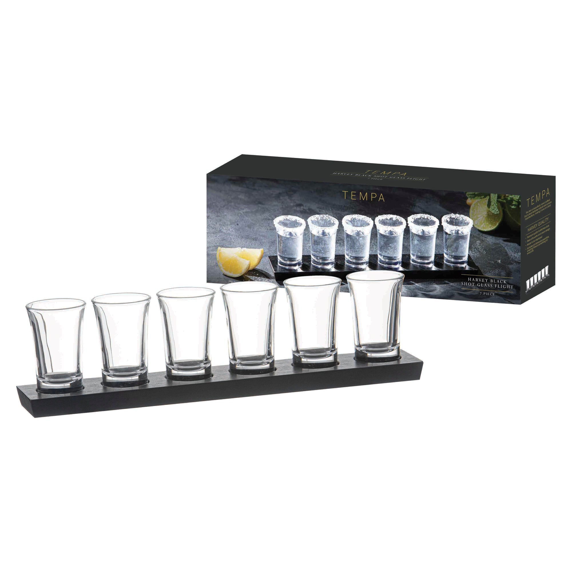 Tempa Harvey Black 7pc Shot Tasting Flight