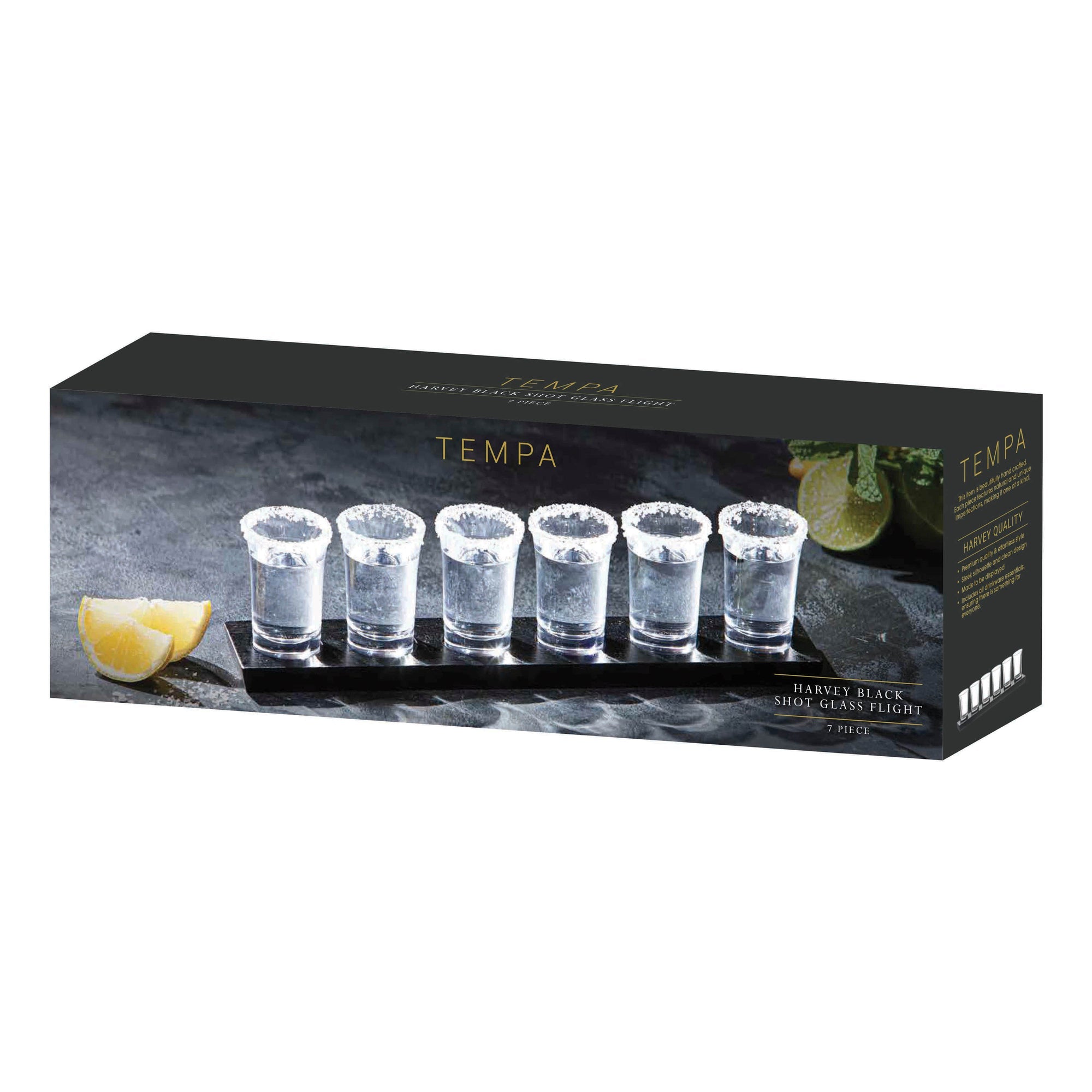 Tempa Harvey Black 7pc Shot Tasting Flight
