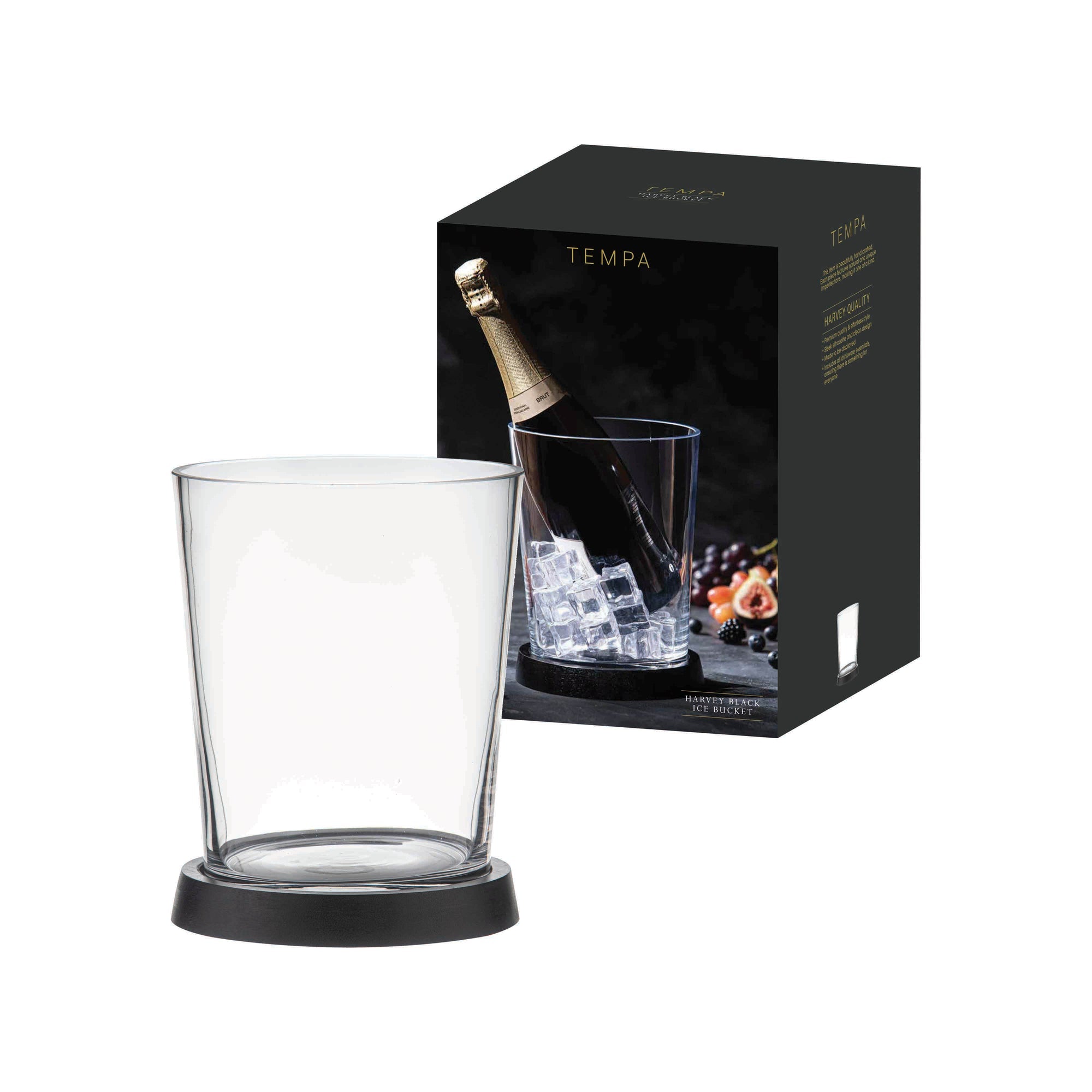 Tempa Harvey Black Ice Bucket