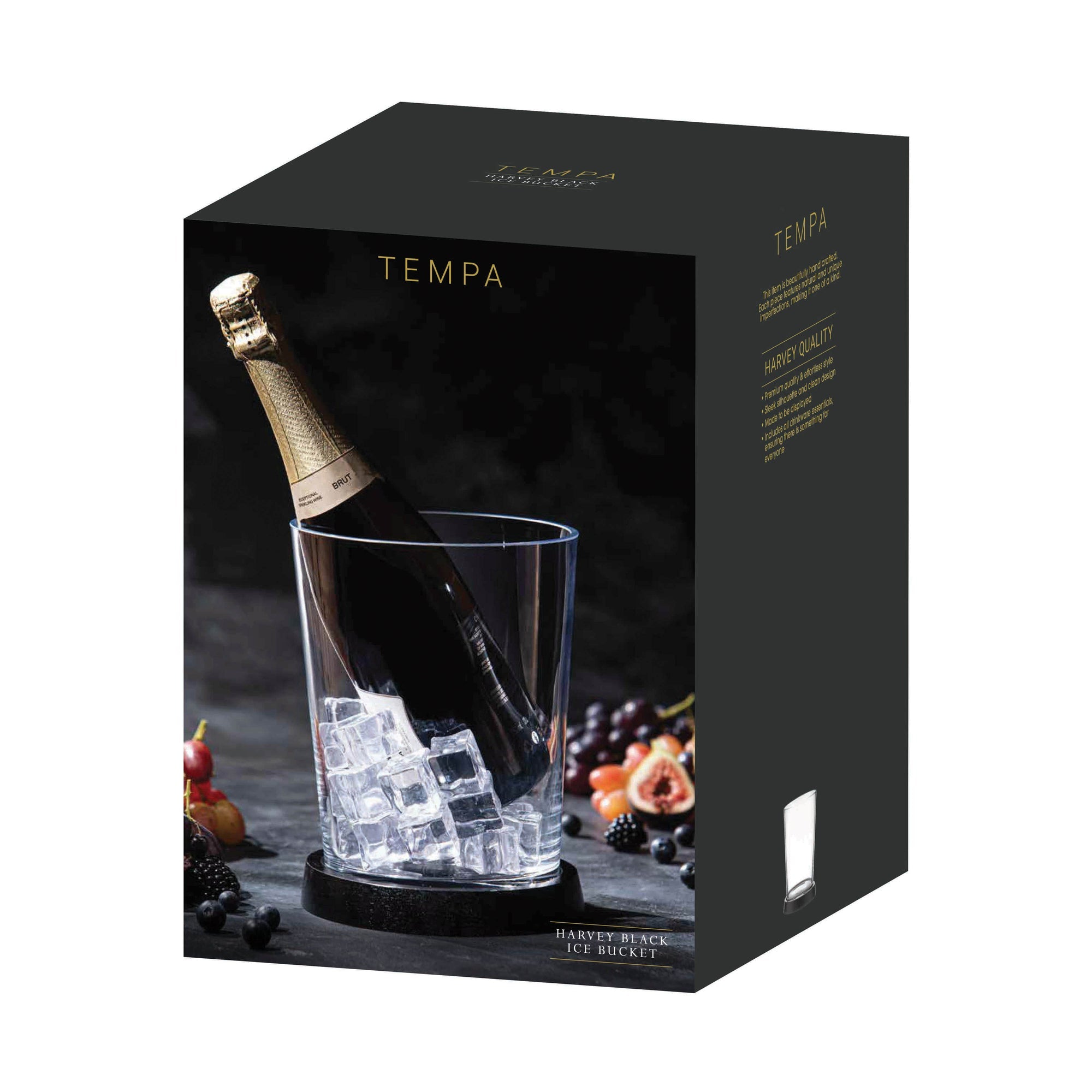 Tempa Harvey Black Ice Bucket