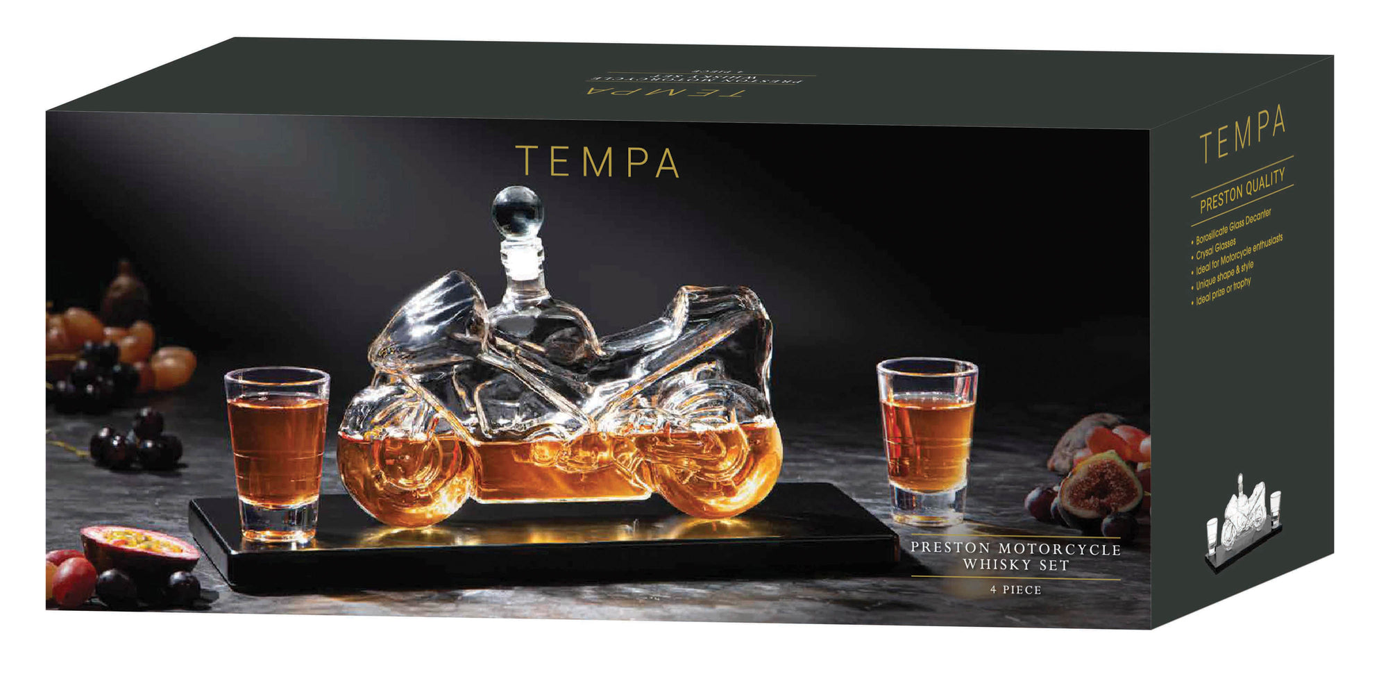 Tempa Preston Motorcycle Whisky Set