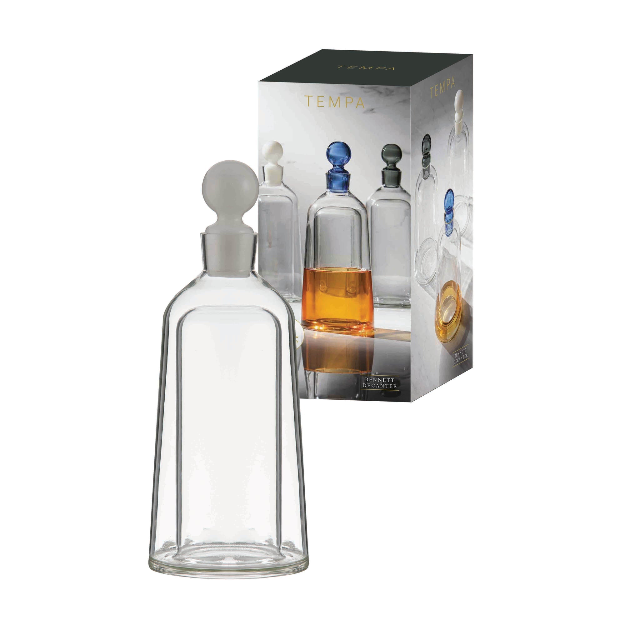 Tempa Bennett White Decanter