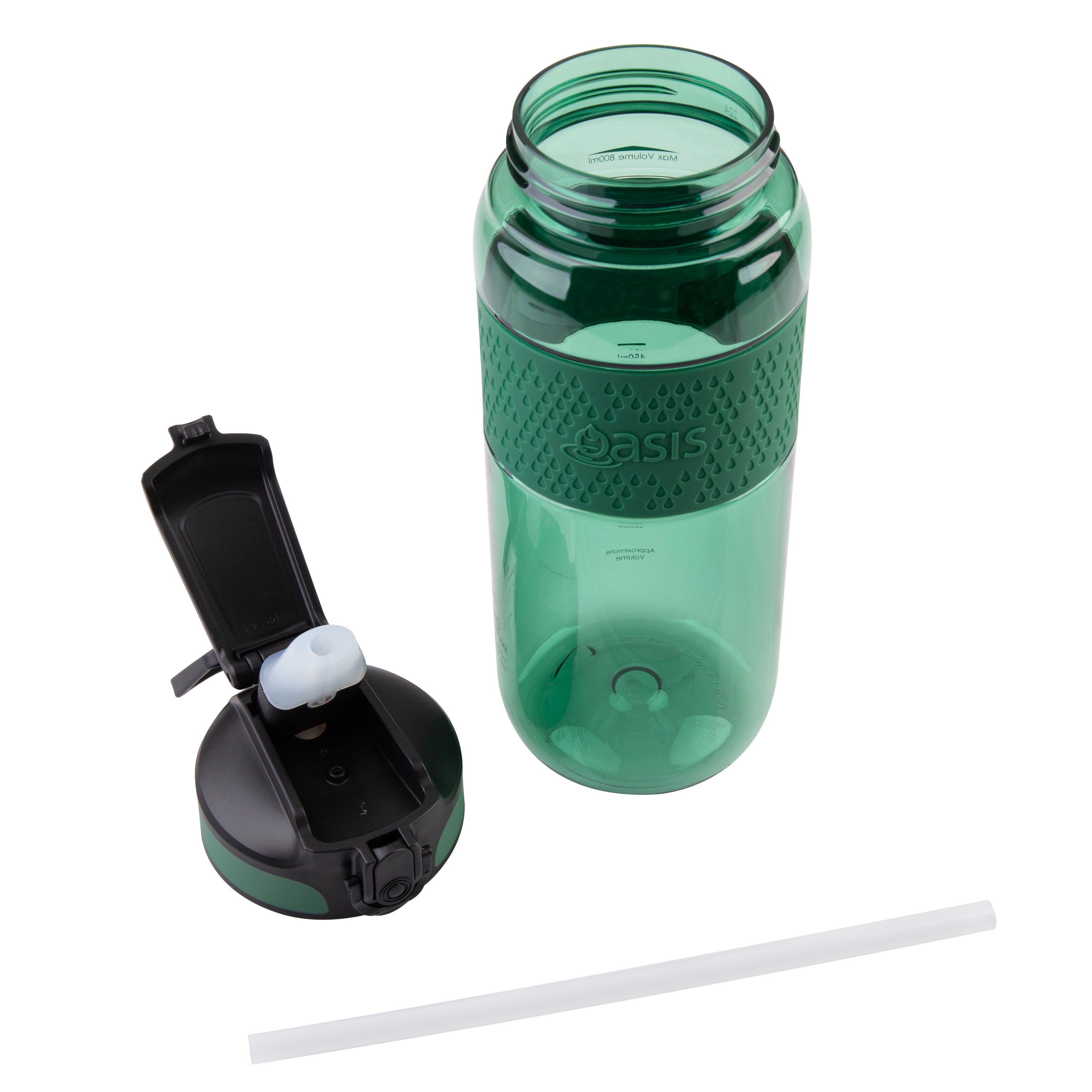Oasis Sports Bottle with Sipper 800ml - Forest Green