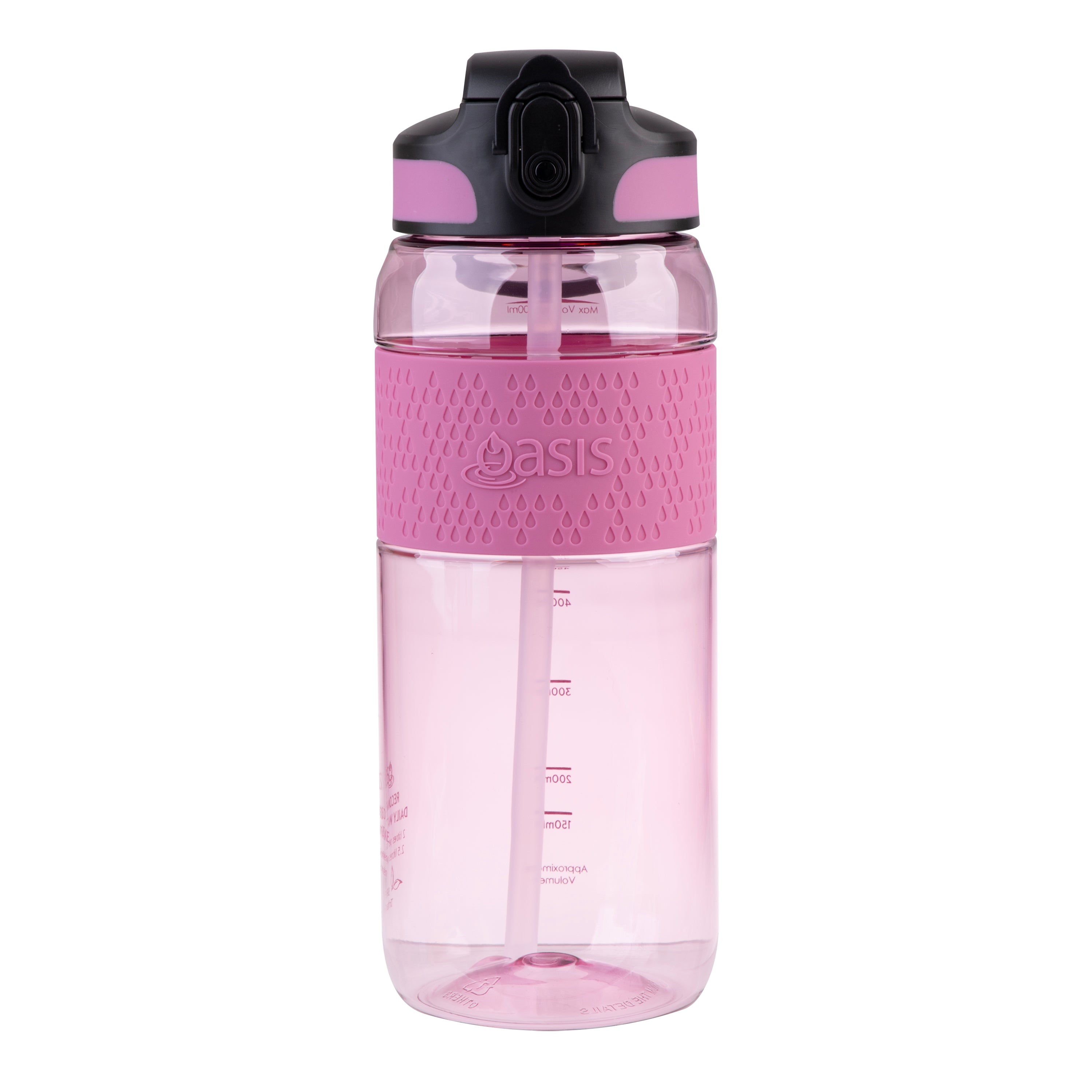 Oasis Sports Bottle with Sipper 800ml - Pink Berry