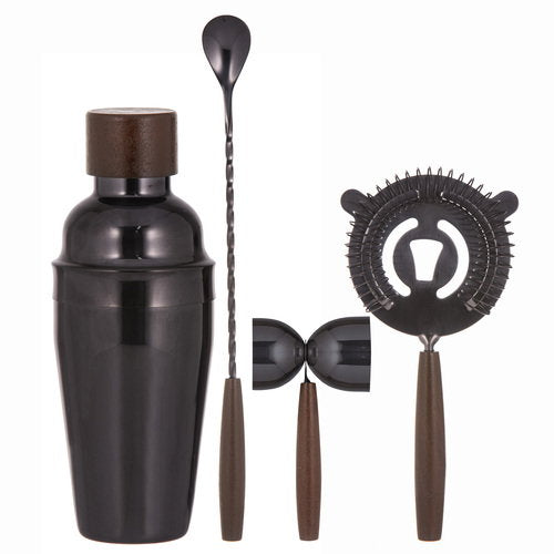 Tempa Alchemy Gunmetal 4pc Cocktail Set