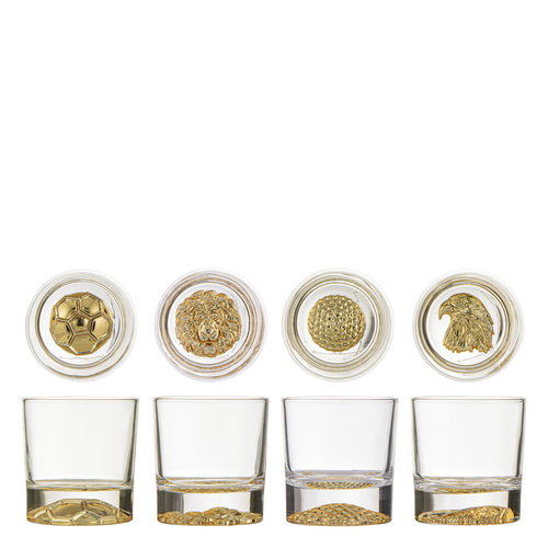 Tempa Bottoms Up Assorted Whisky Glass