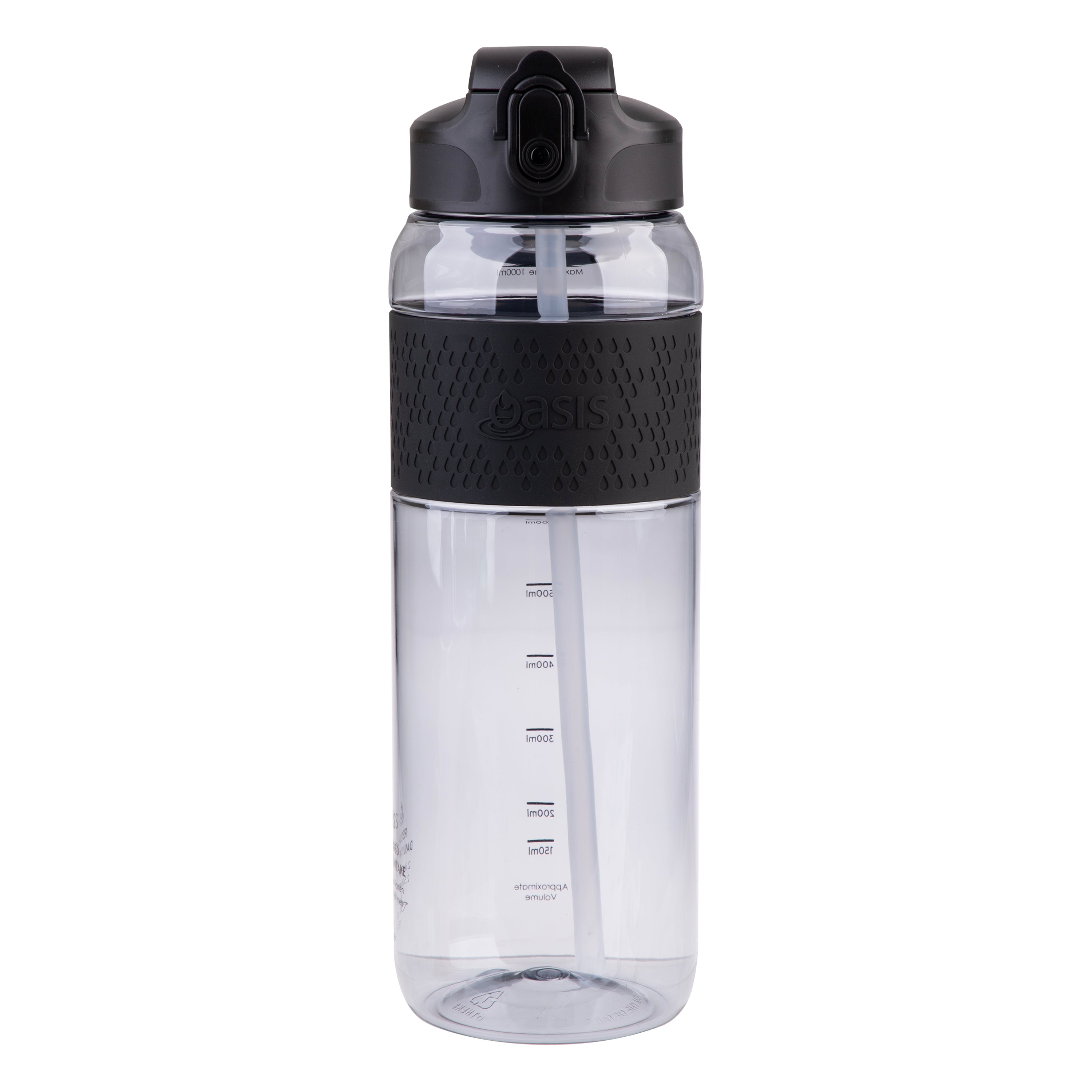 Oasis Sports Bottle with Sipper 1L - Carbon Black