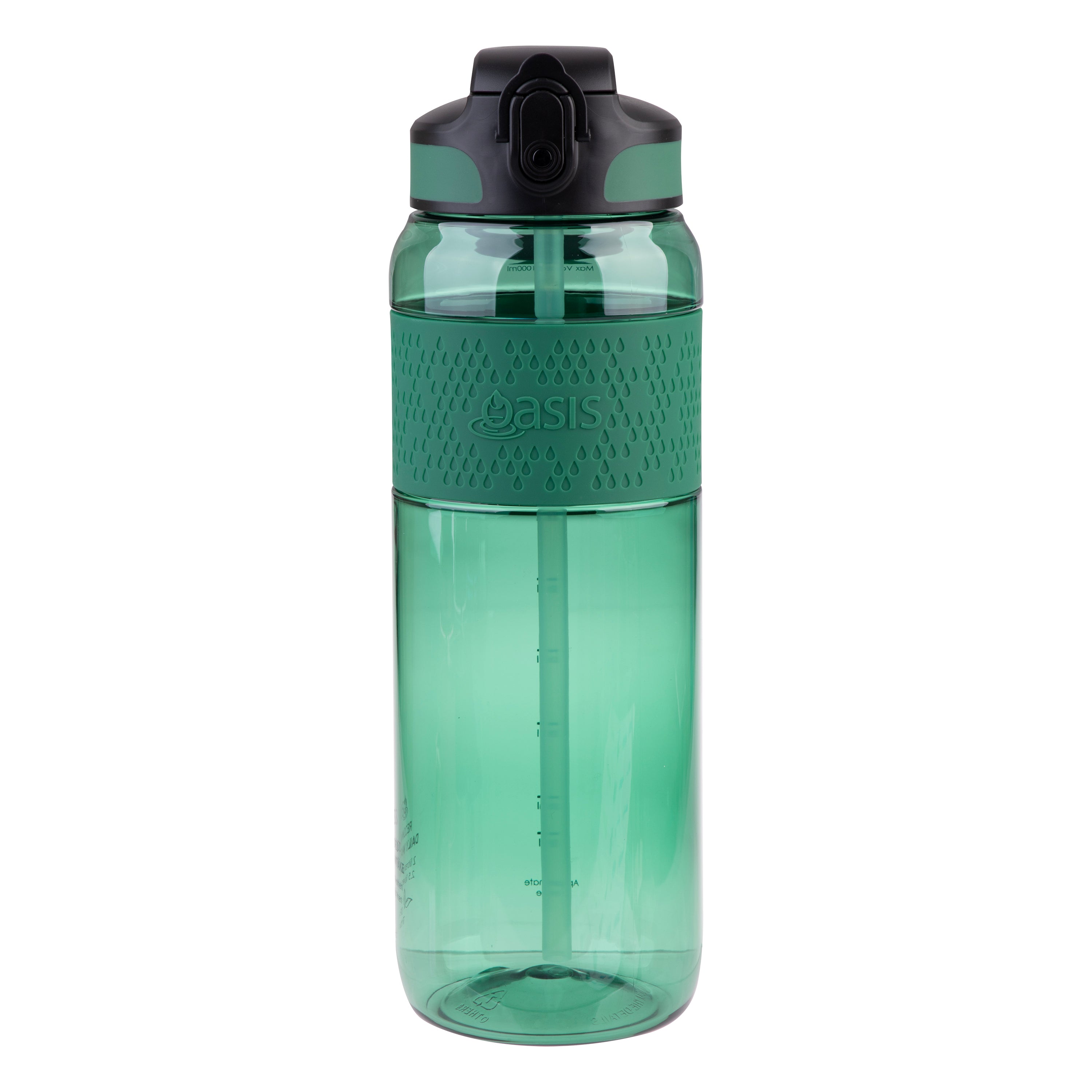 Oasis Sports Bottle with Sipper 1L - Forest Green