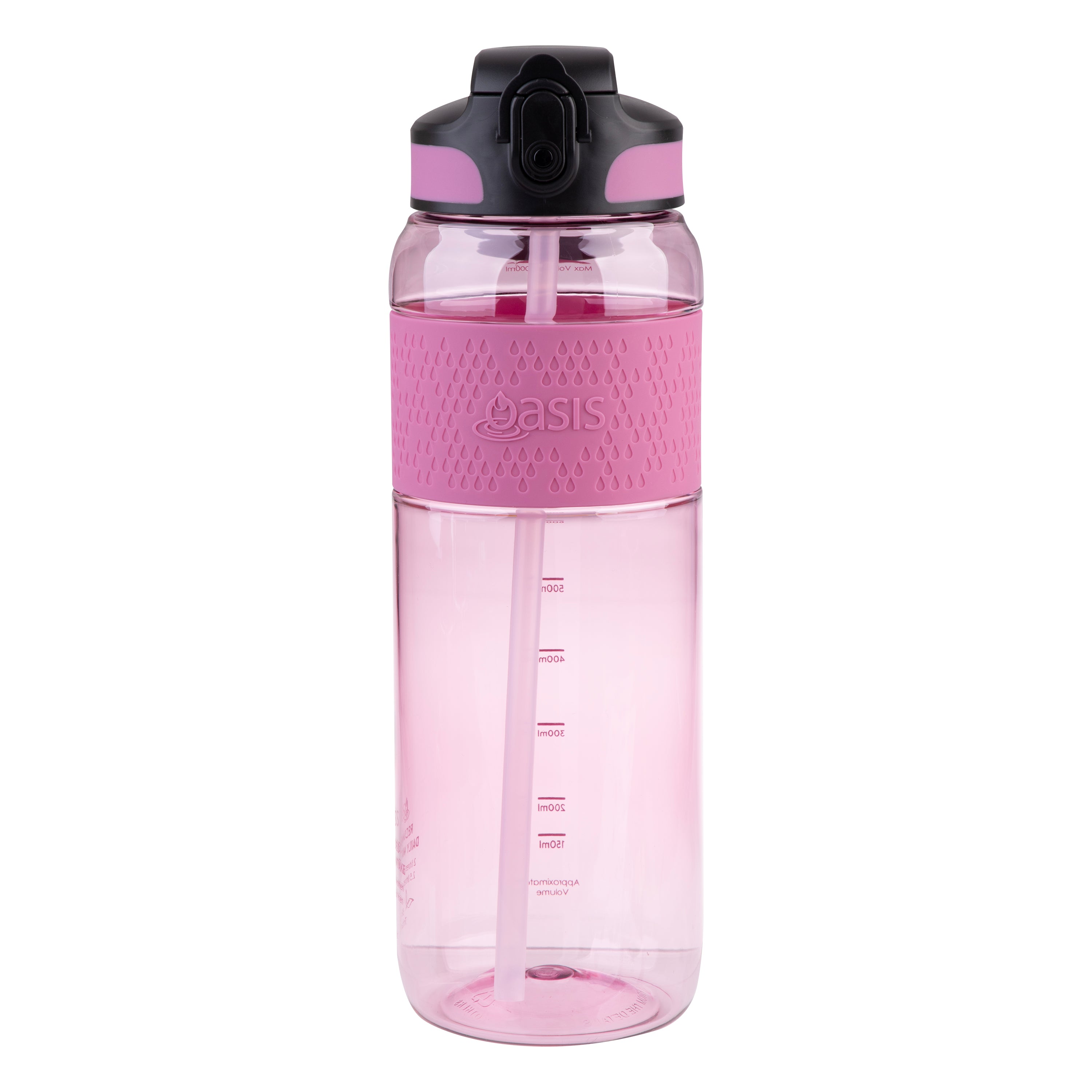 Oasis Sports Bottle with Sipper 1L - Pink Berry