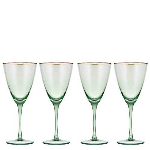 Tempa Giselle Green 4pk Wine Glass